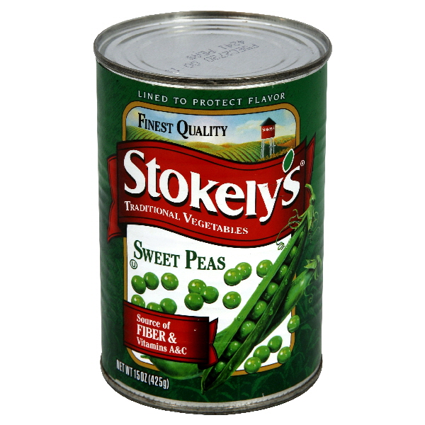 Stokely's Sweet Peas 15 Oz