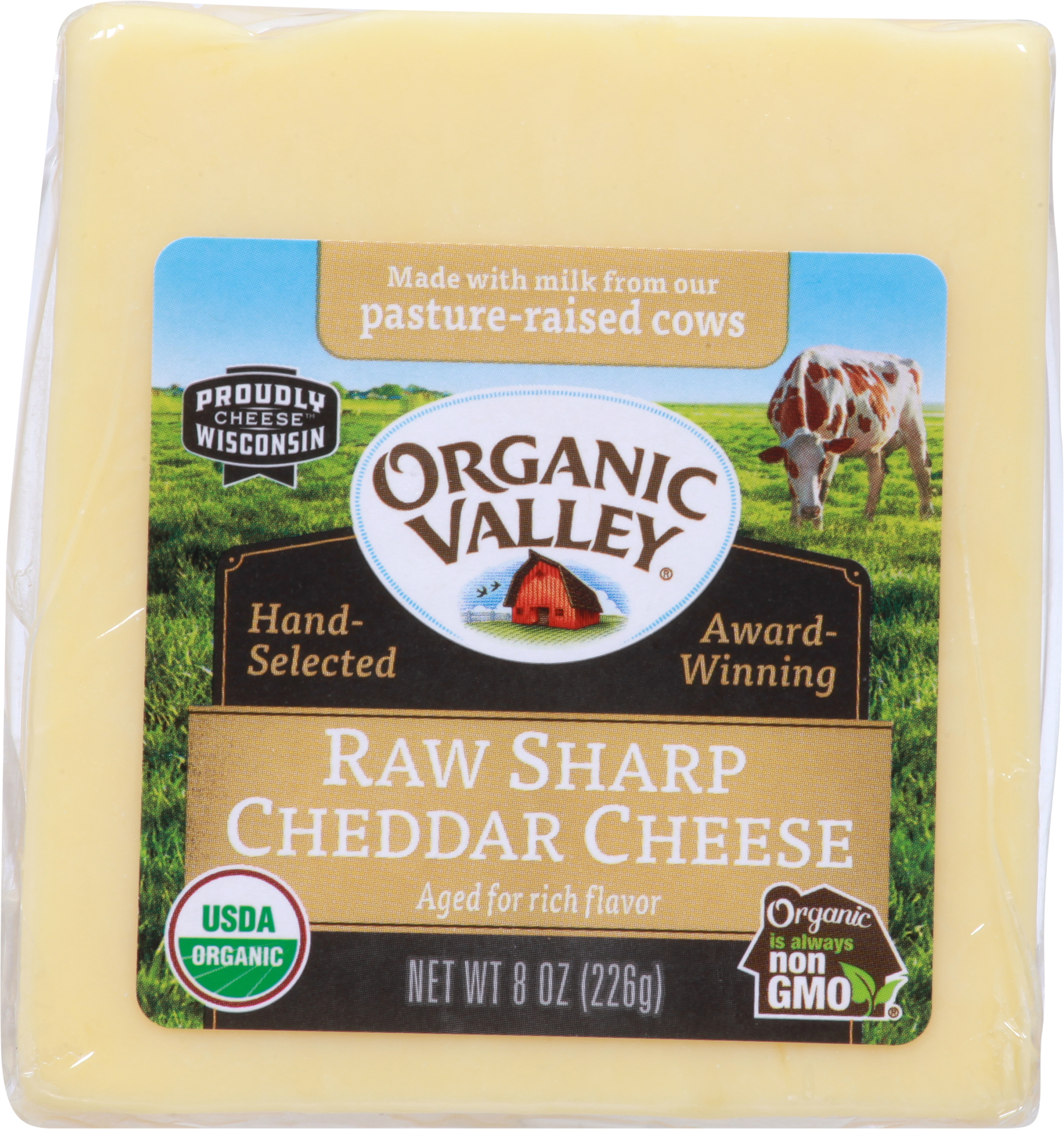 Cheese, Sharp Cheddar, Raw