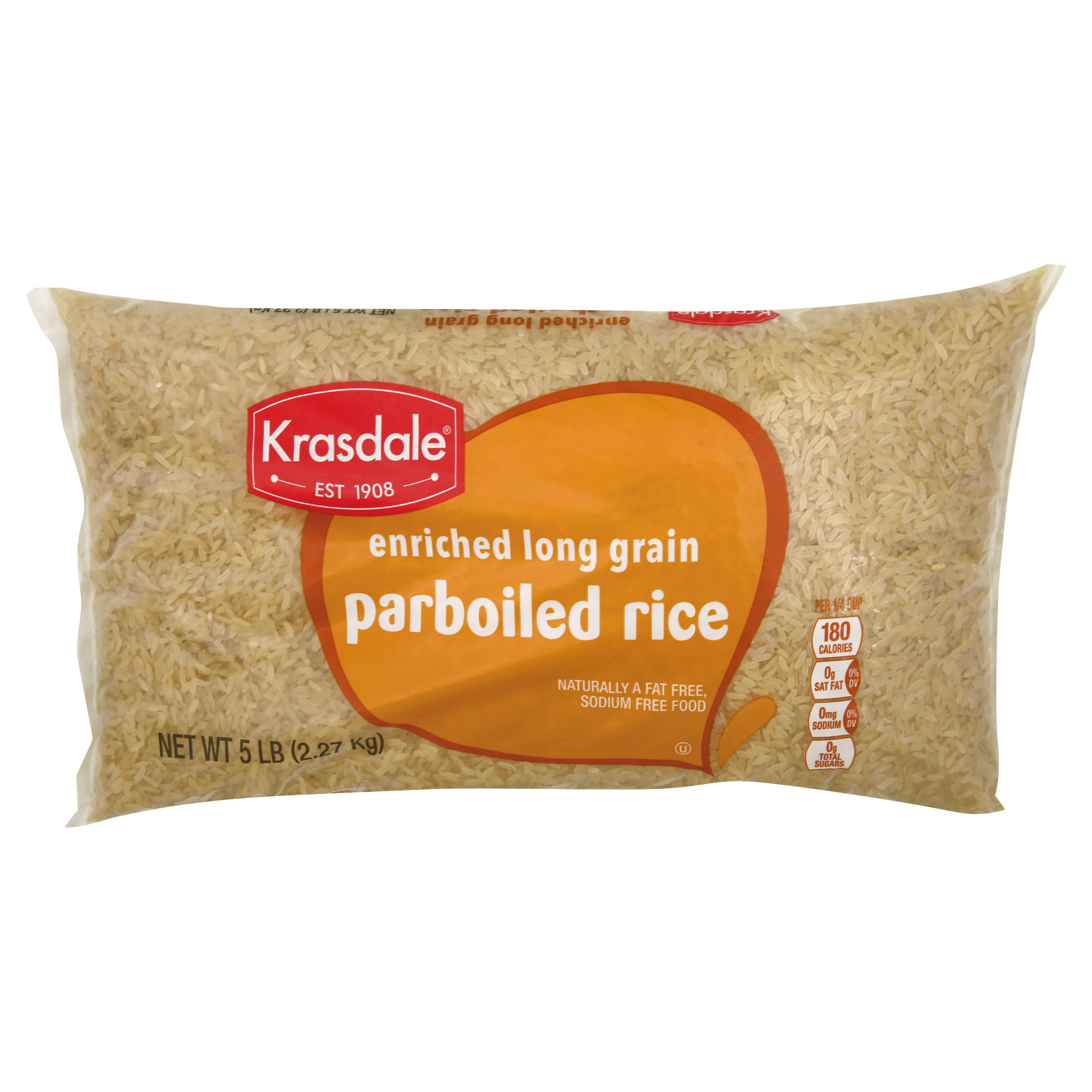 Krasdale Enriched Long Grain Parboiled Rice 5 Lb