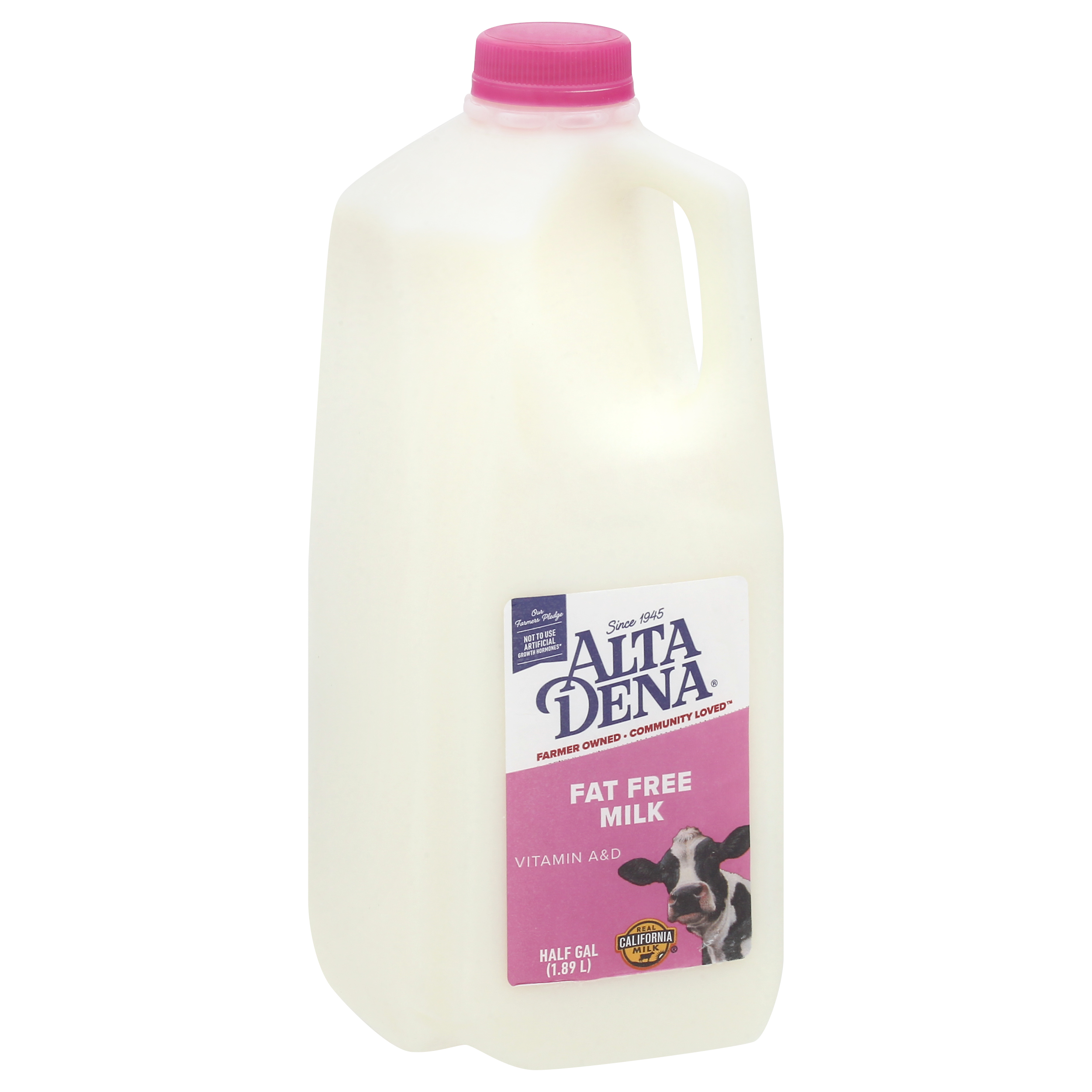 Alta Dena Fat Free Milk 0.5 Gl