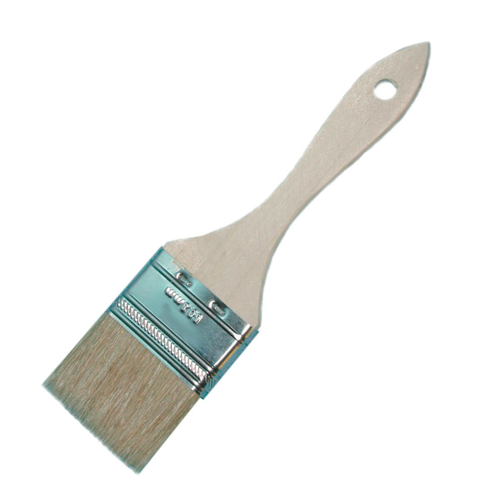 Linzer White China Bristle Chip Flat Paint Brush, 2