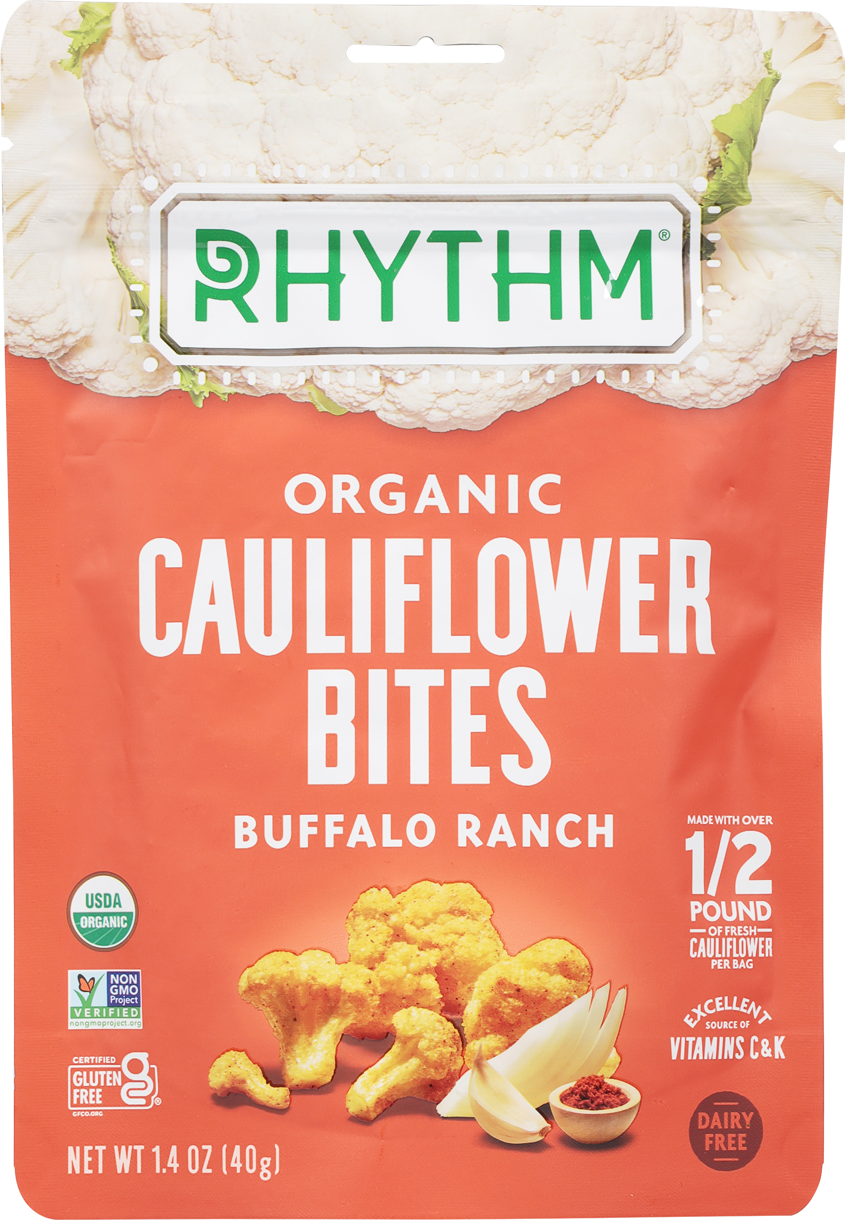 Cauliflower Bites, Organic, Buffalo Ranch
