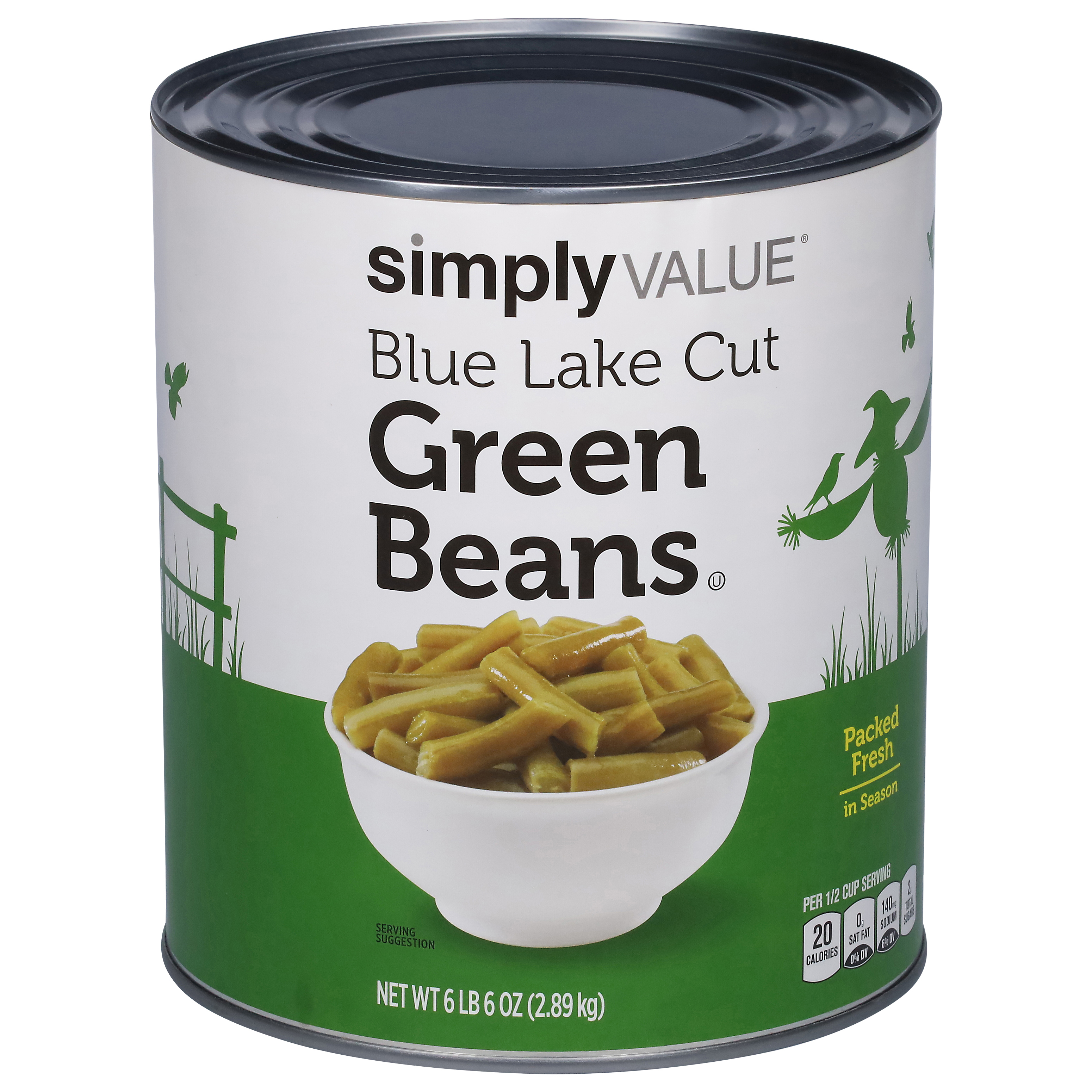 Simply Value Blue Lake Cut Green Beans 102 Oz