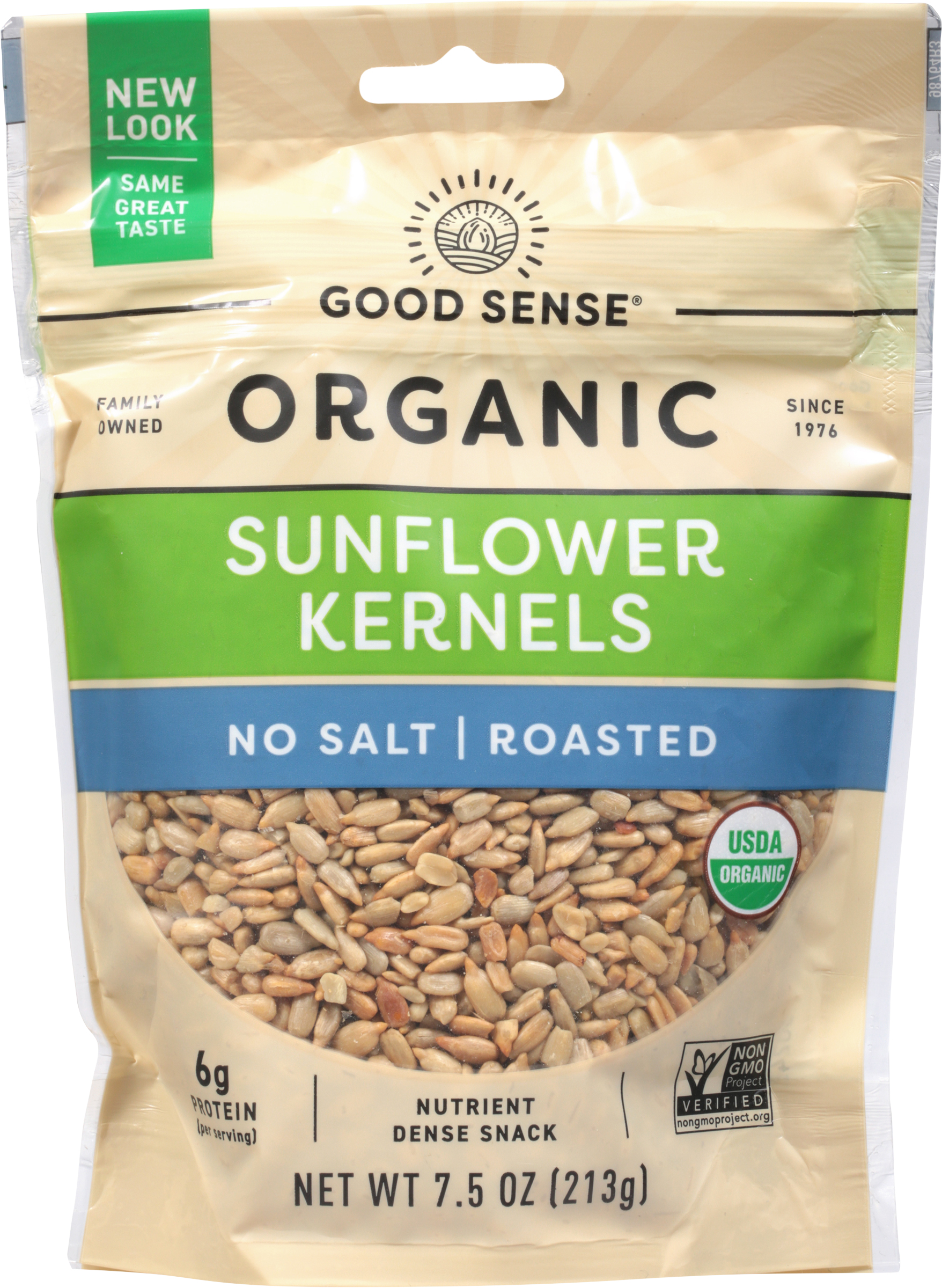 Sunflower Kernels, Organic, Roasted, No Salt