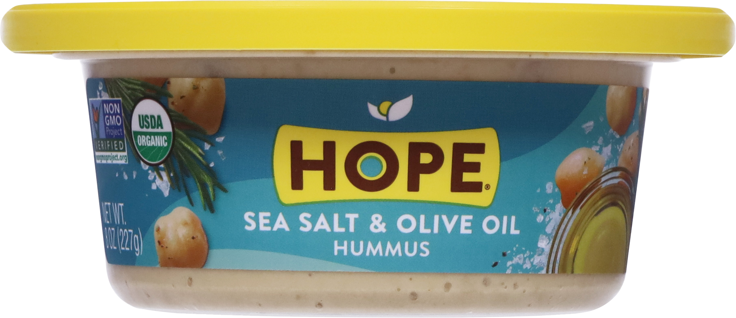 Hummus, Sea Salt & Olive Oil, Lightly Blended