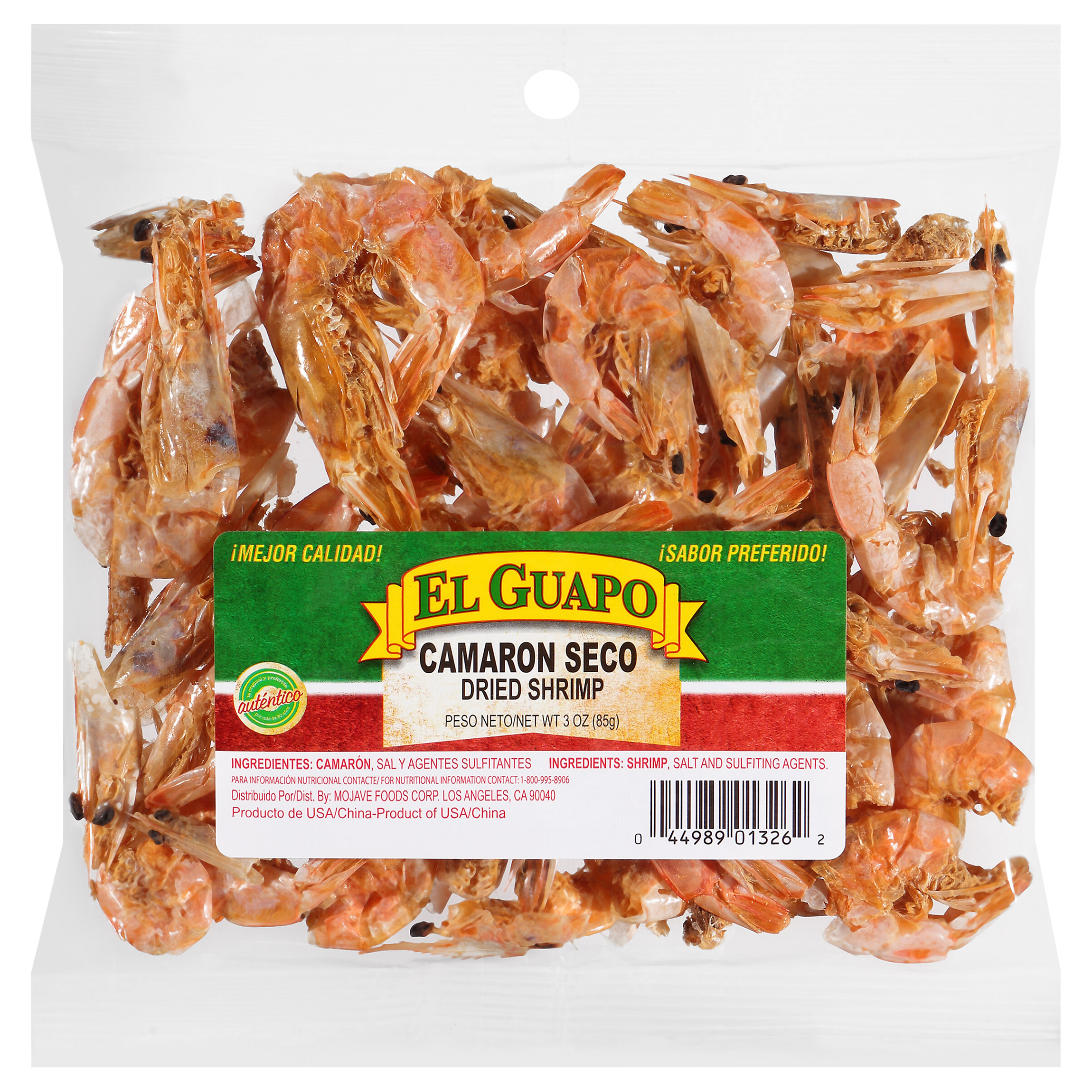 El Guapo Whole Dried Shrimp (camaron Seco Entero), 3 Oz