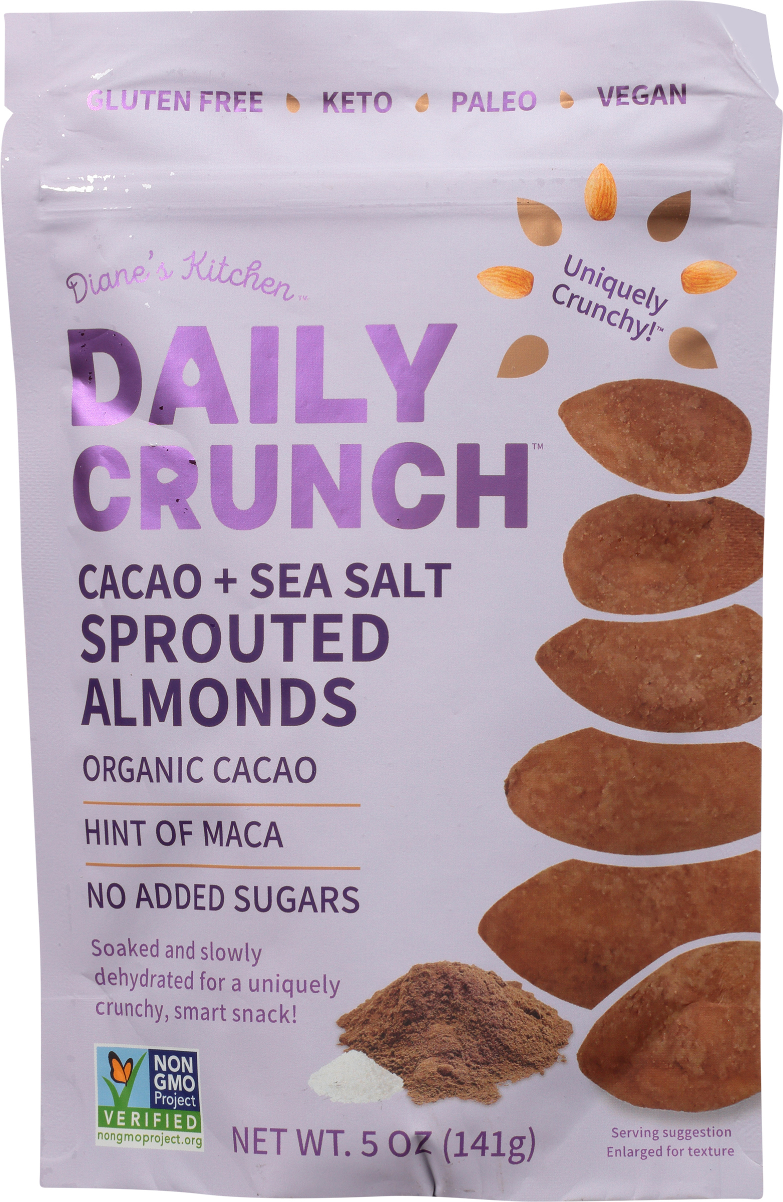 Almonds, Sprouted, Cacao + Sea Salt
