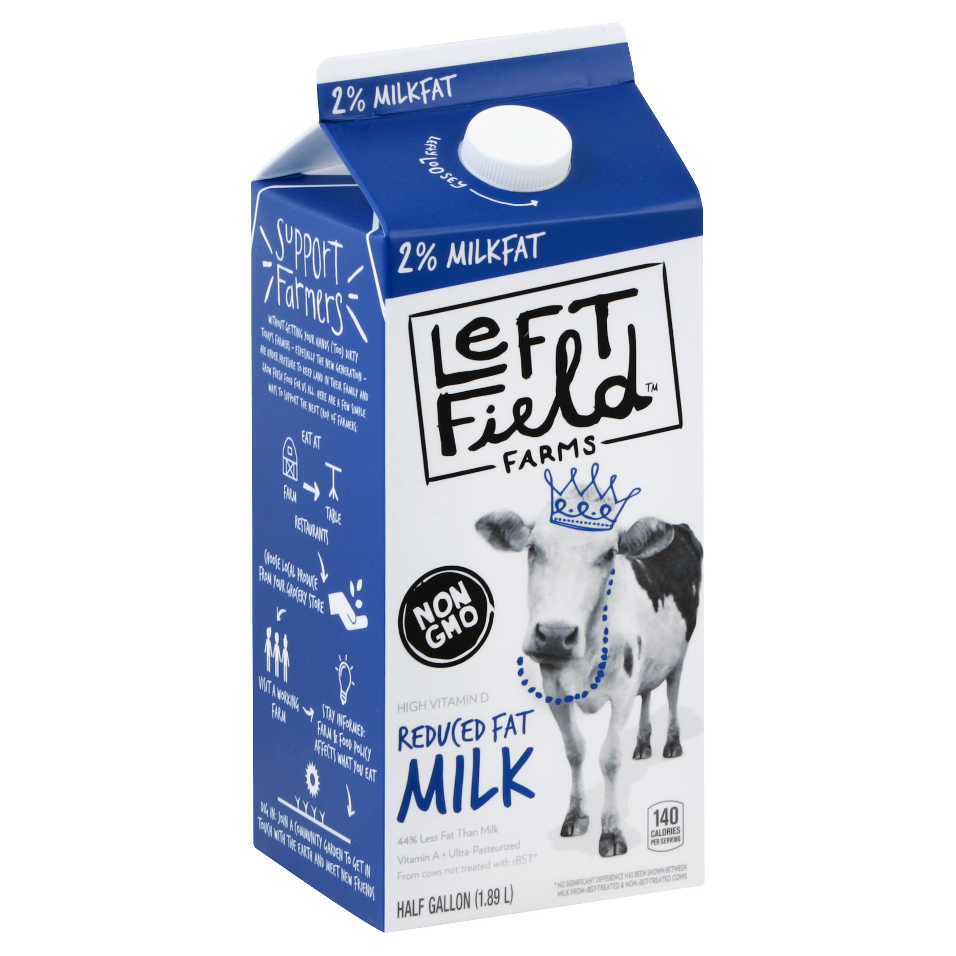 Left Field Farms Milk 0.5 Gl