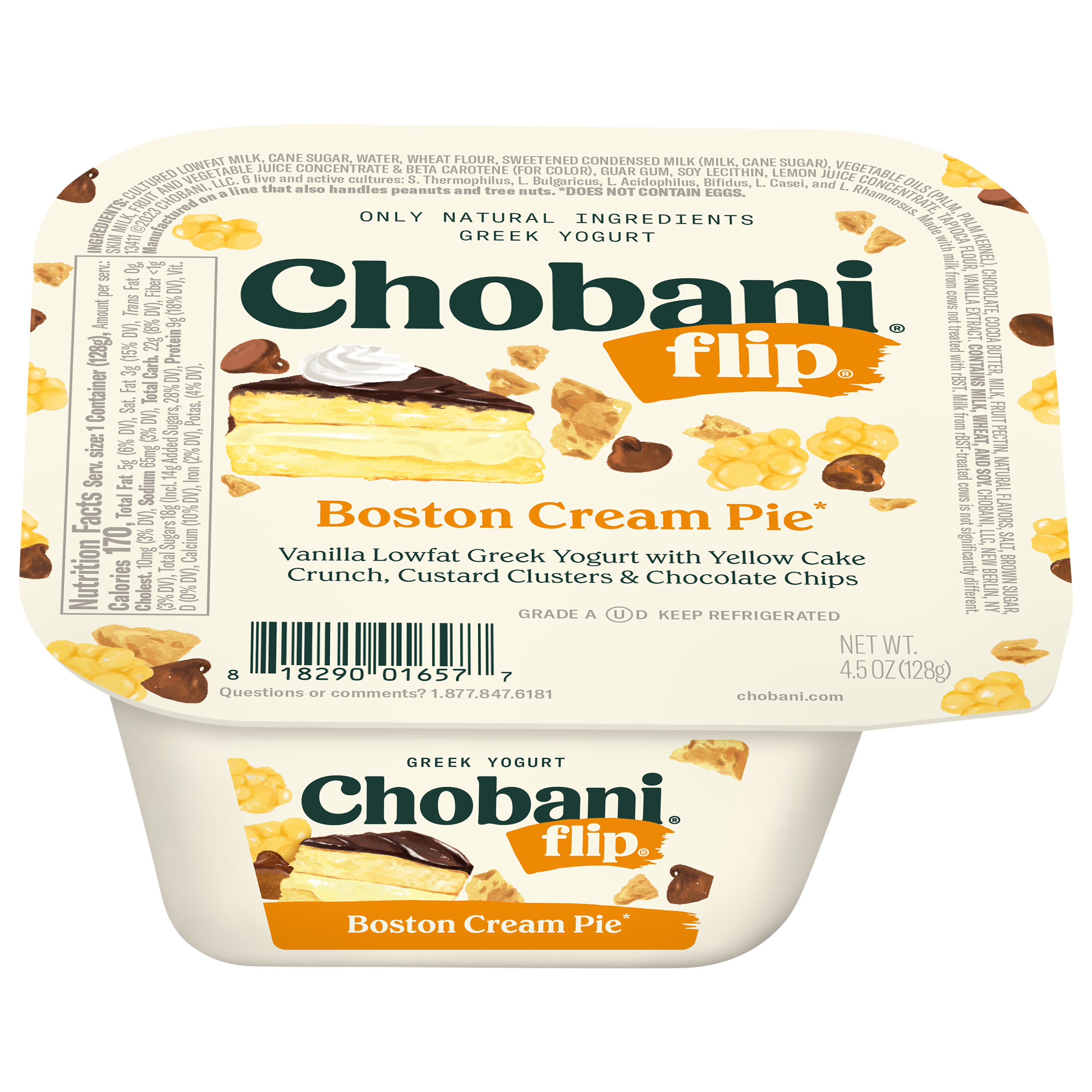 Yogurt, Greek, Boston Cream Pie