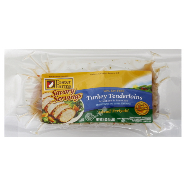 Foster Farms Turkey Tenderloins 24 Oz