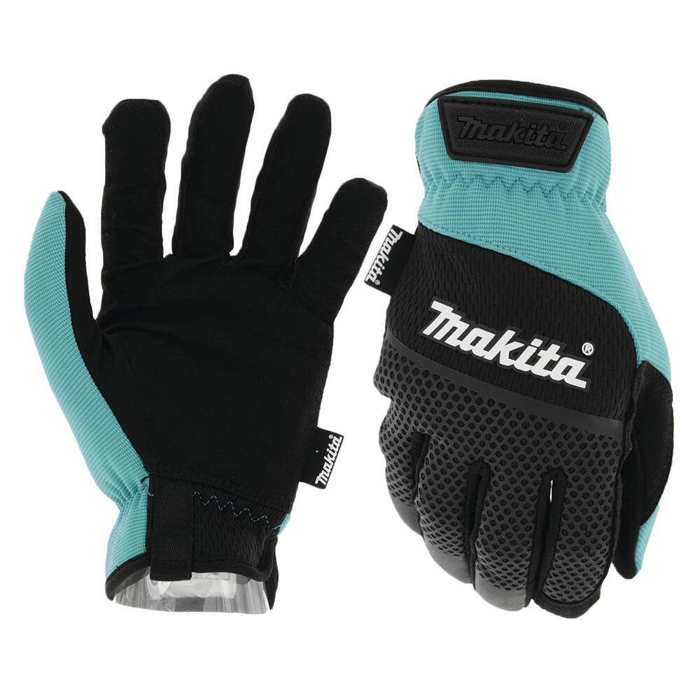 Makita Med Open Cuff Flexible Protection Utility Work Gloves White Cap