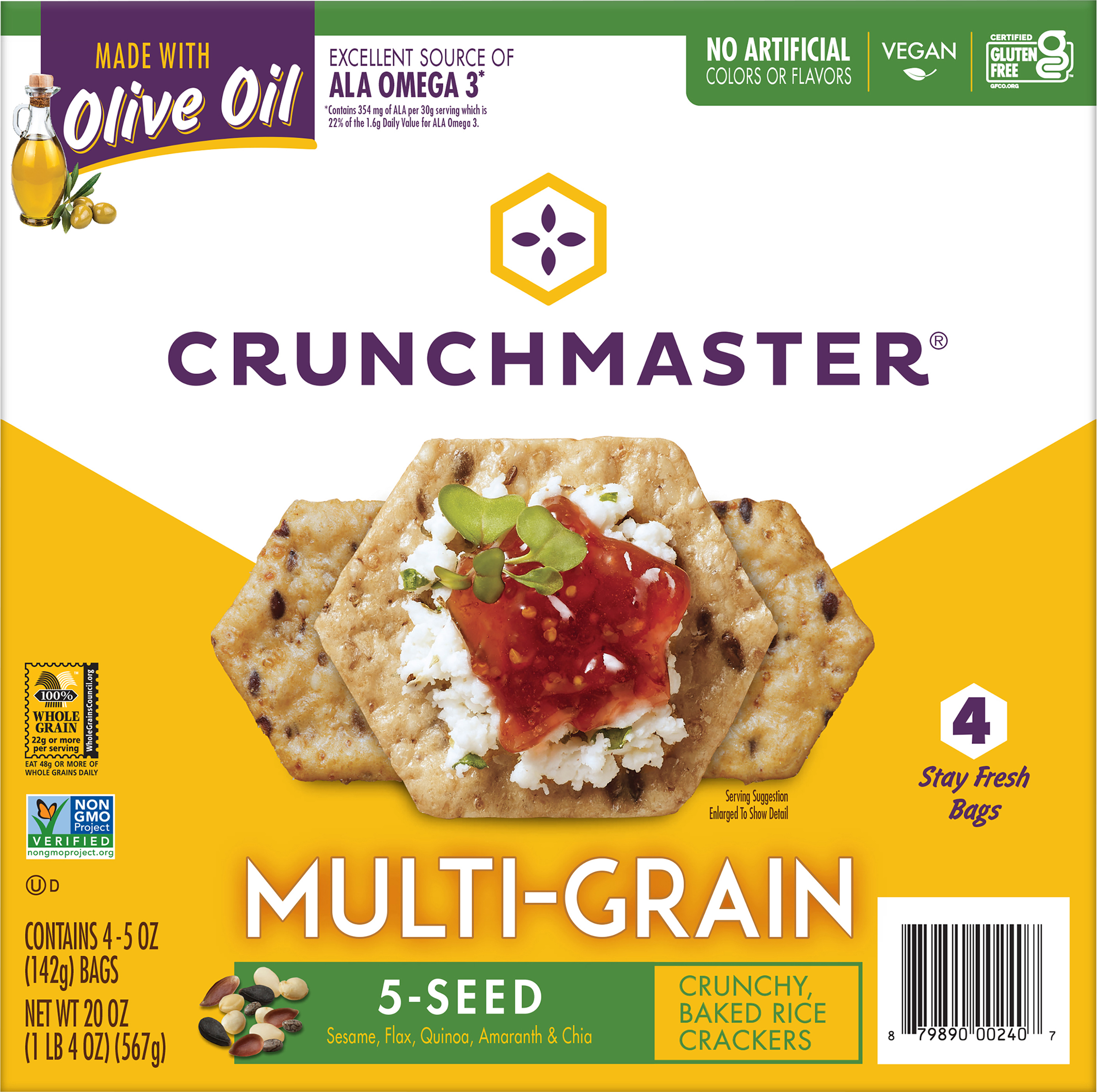 Crackers, 5-Seed, Multi-Grain