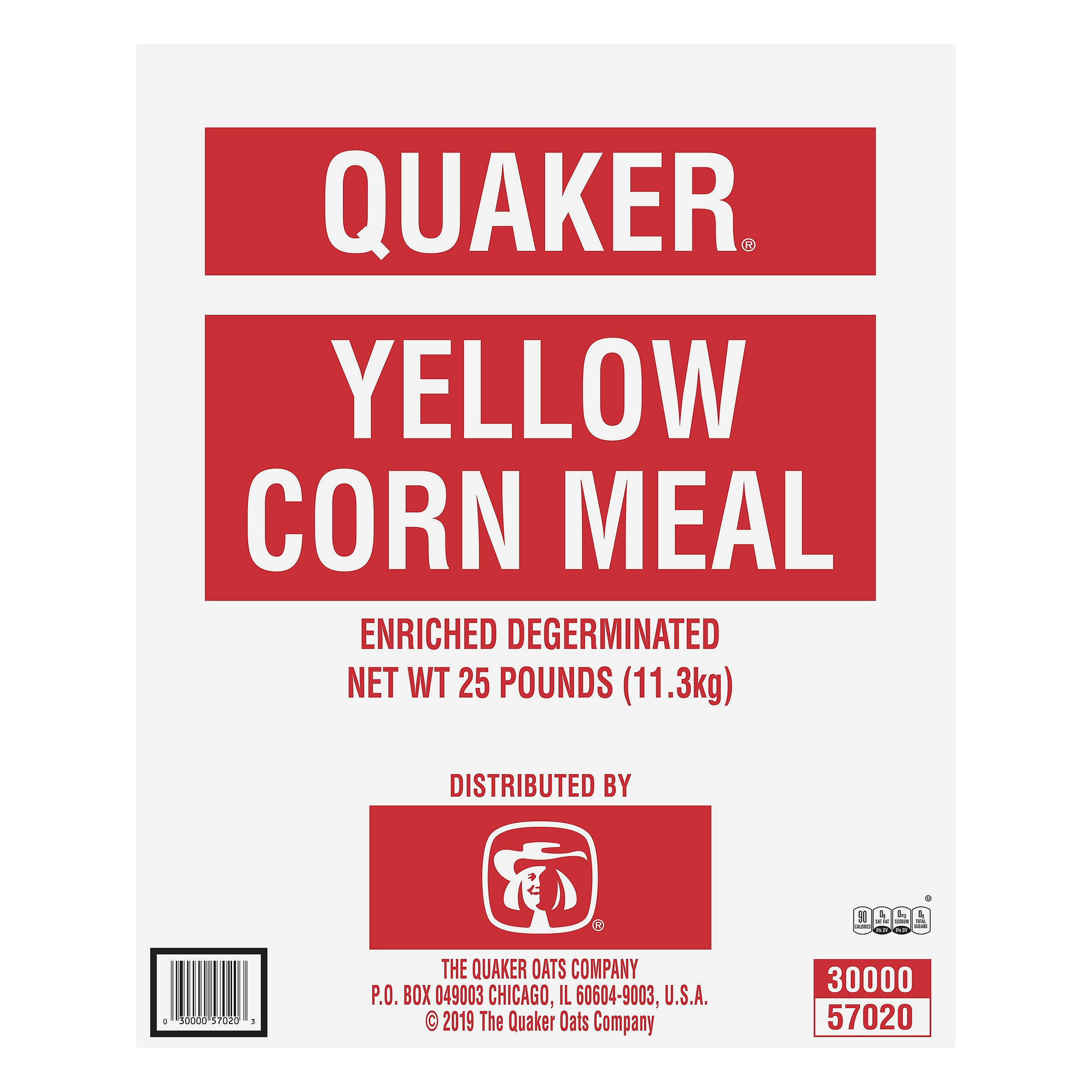 Quaker Yellow Corn Meal 25.0 Lb