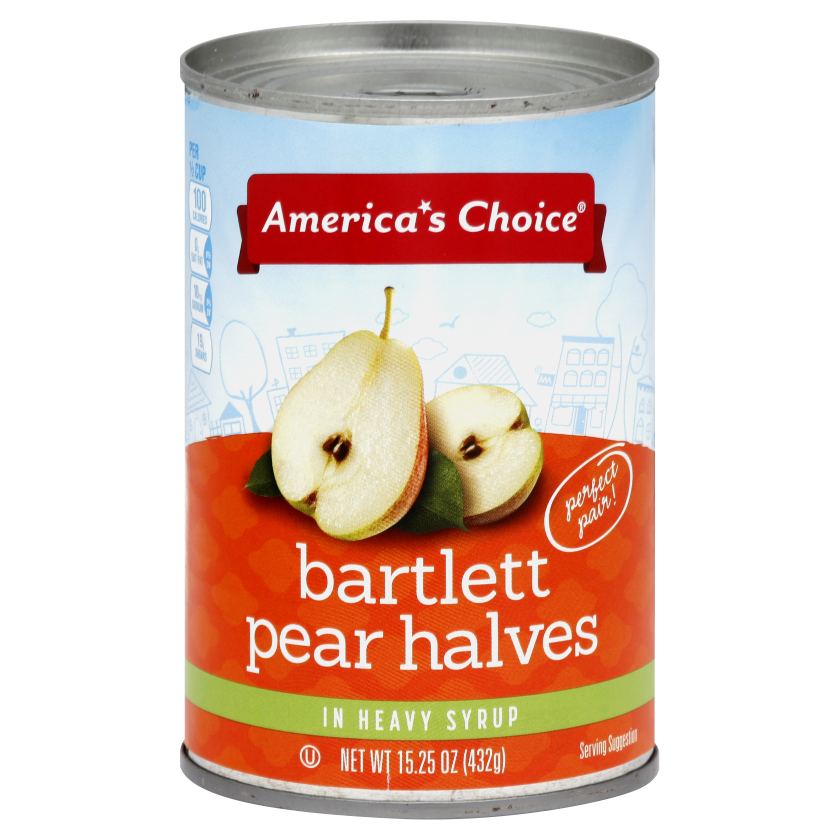 America's Choice Pear Halves 15.25 Oz