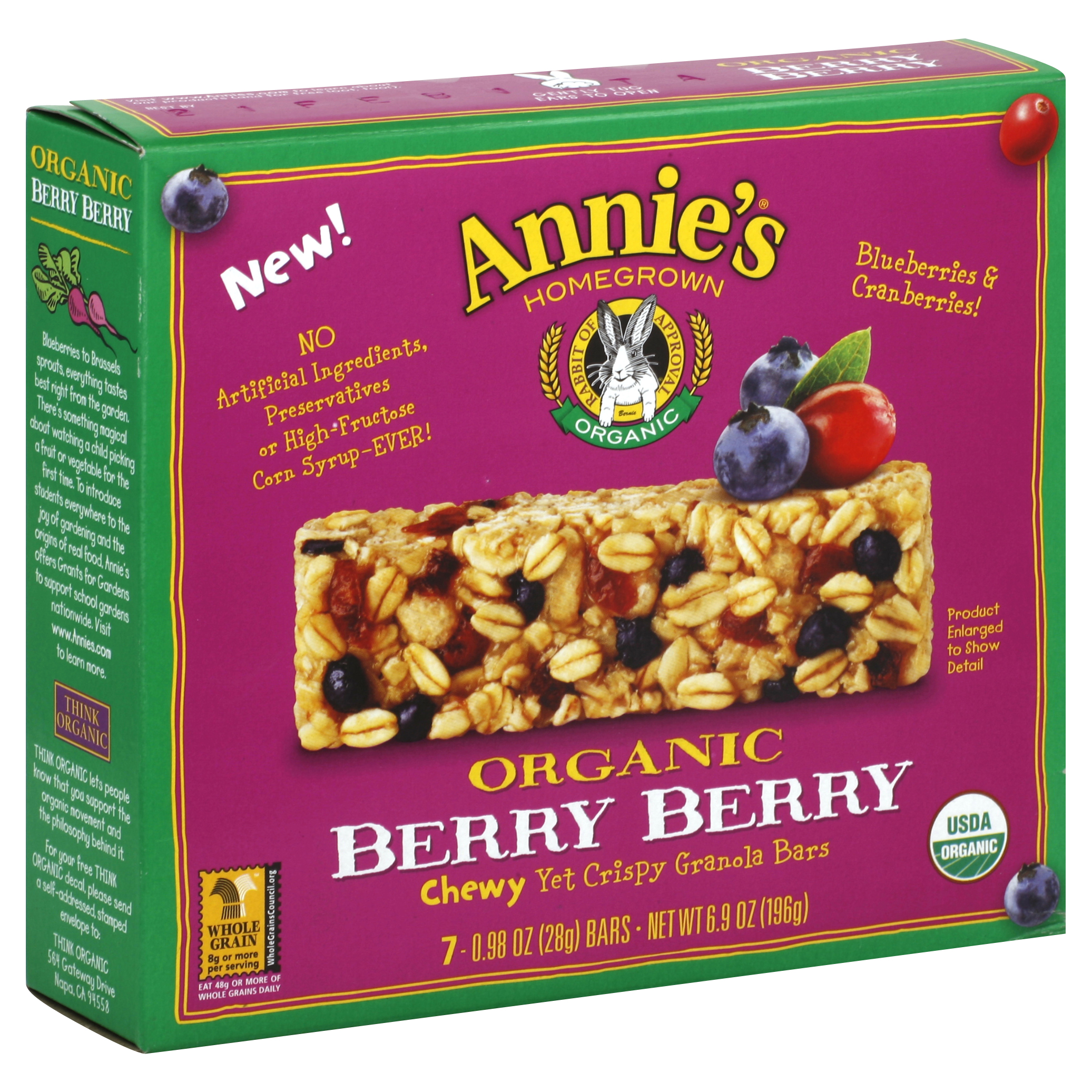 Annie's Granola Bars 7 Ea