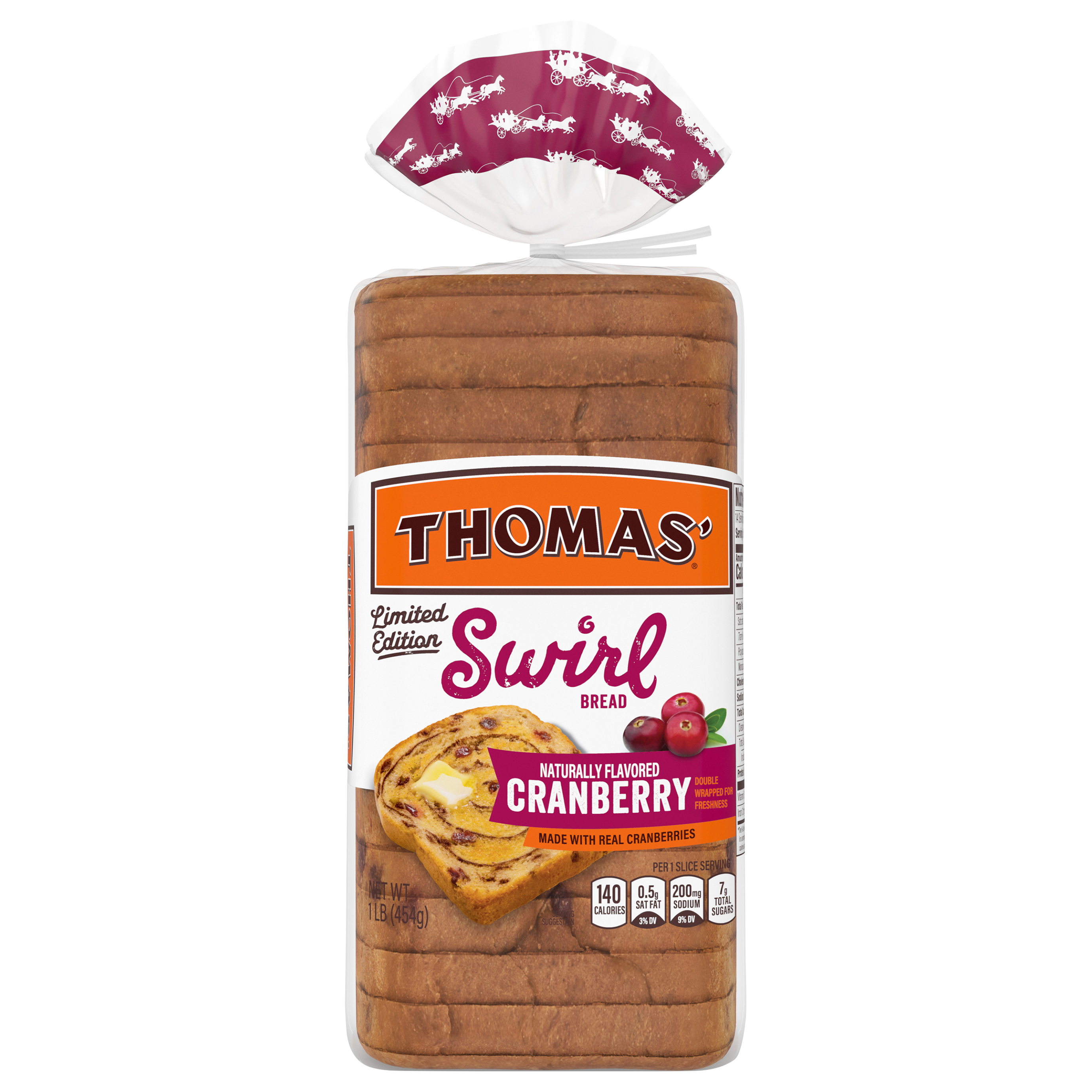 Bread, Cranberry, Swirl
