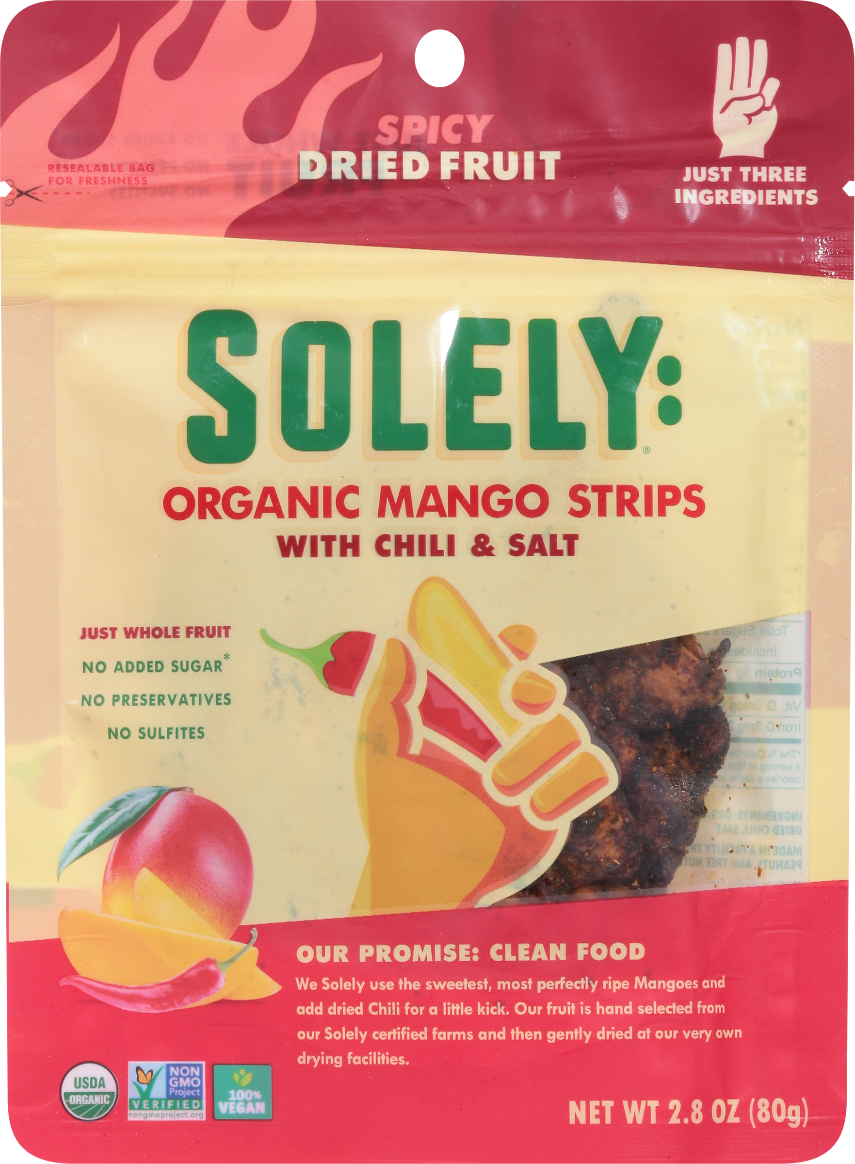 Mango Strips, Organic, Spicy