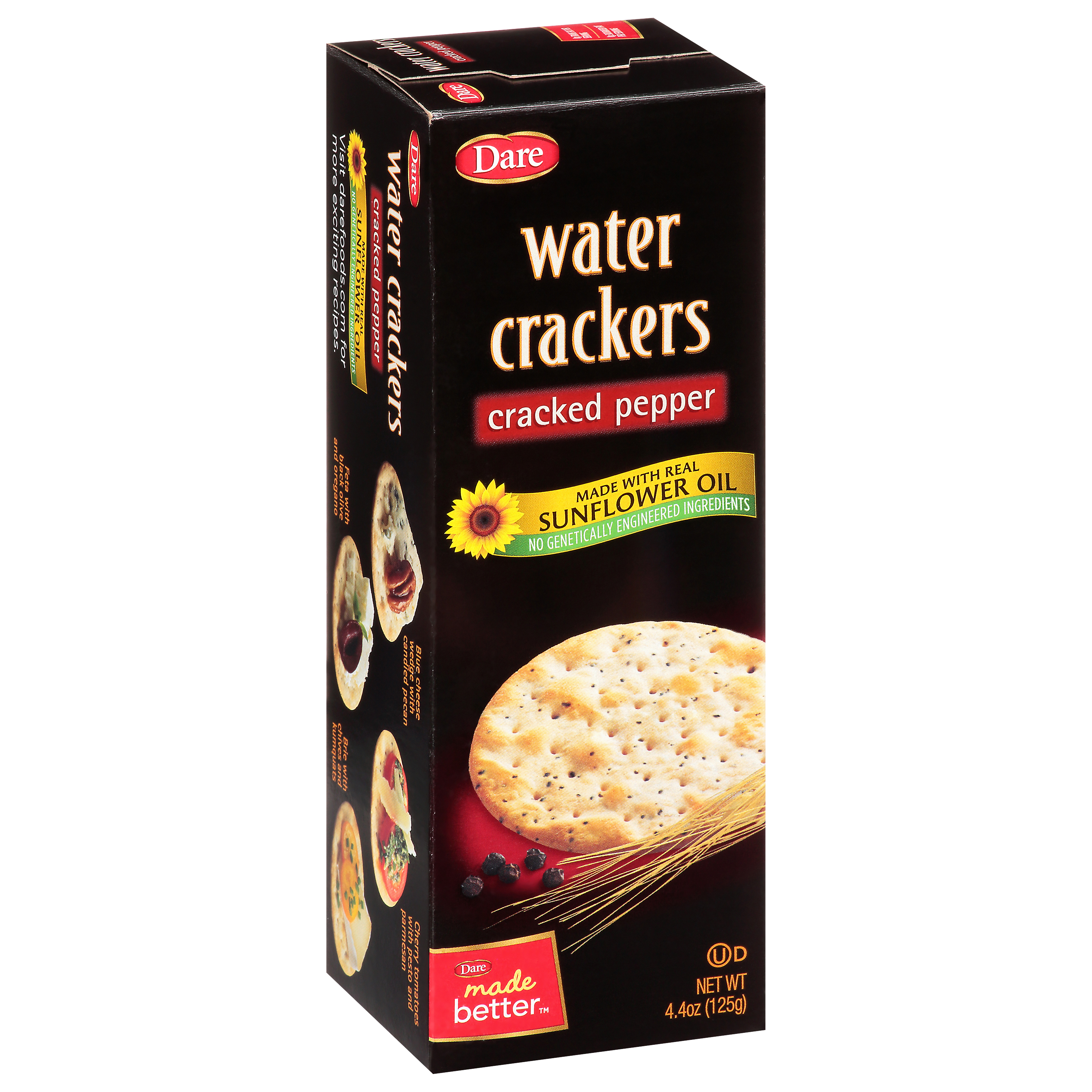 Dare Cracked Pepper Water Crackers 4.4 Oz