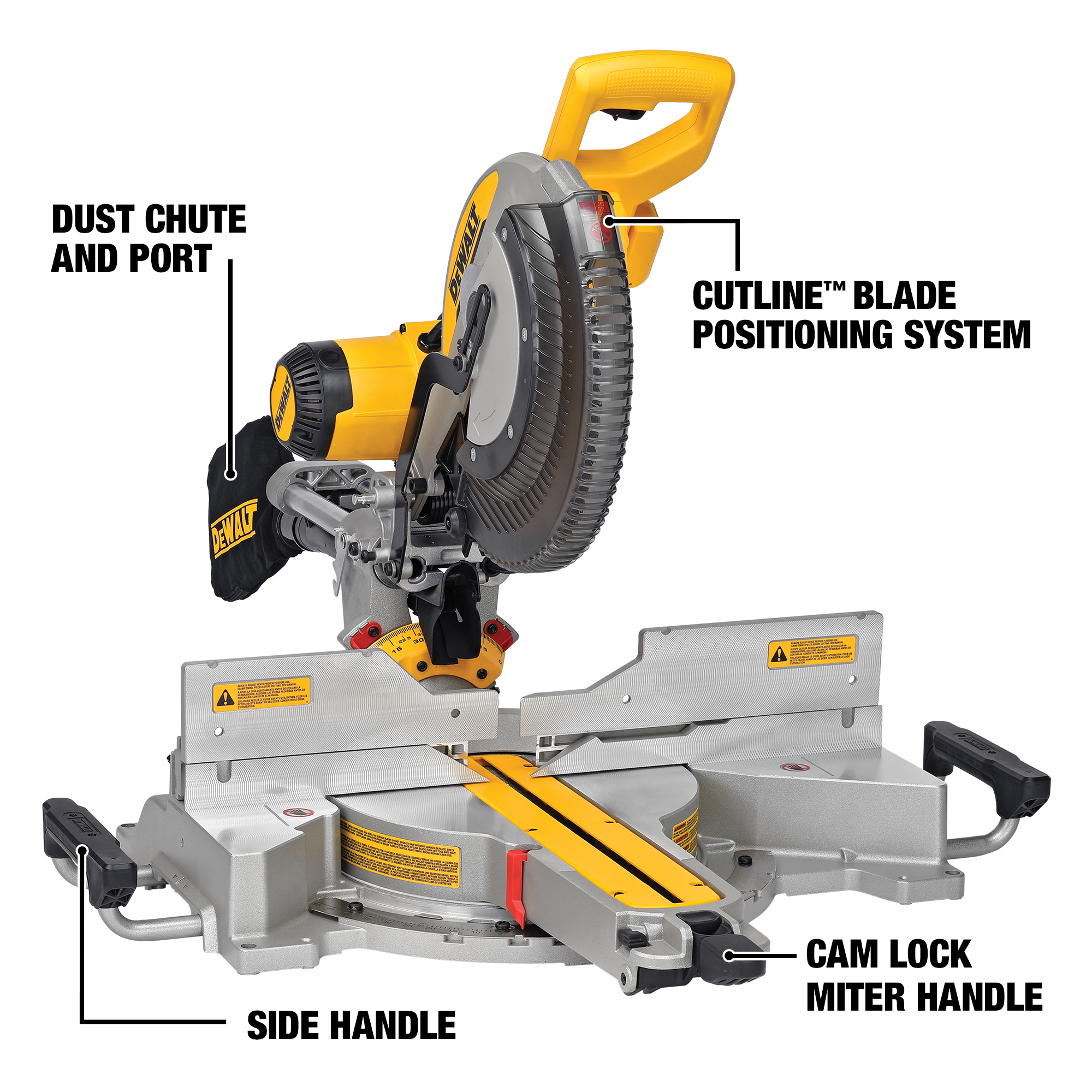 DEWALT 15 Amp Corded 12 Double Bevel Sliding Compound Miter Saw With