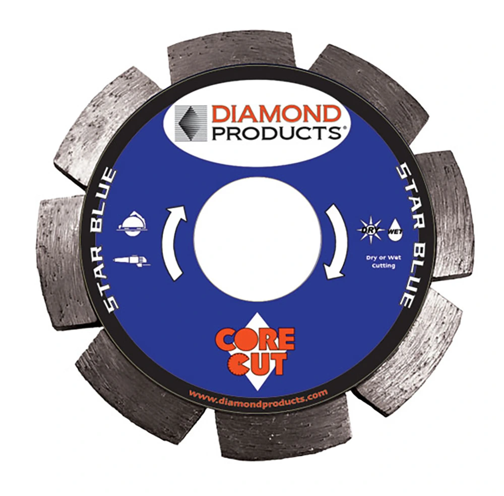Diamond Products® 4-1/2"X.250"X7/8" Star Blue Tuck Point Diamond Blade