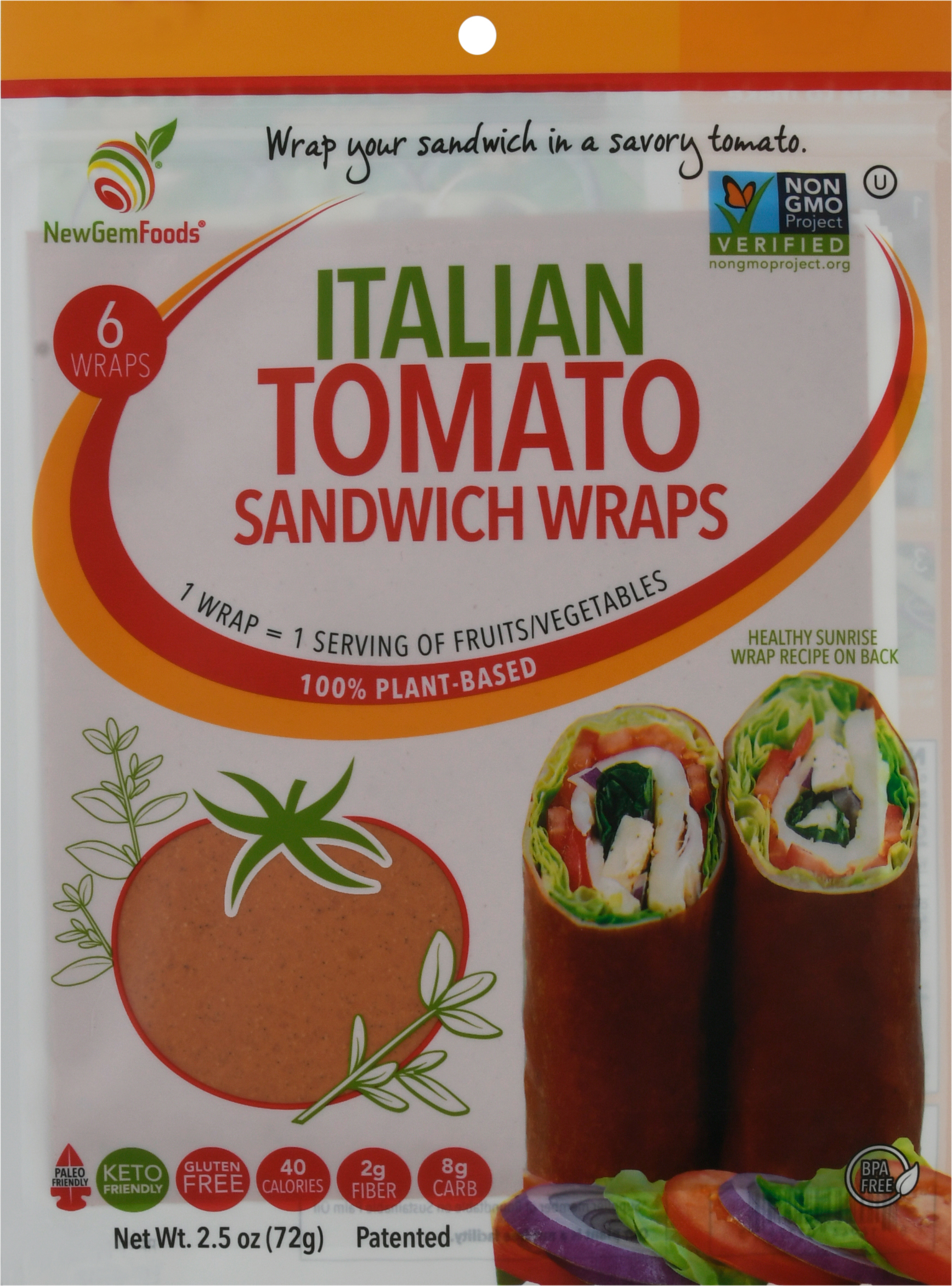 Sandwich Wraps, Italian Tomato