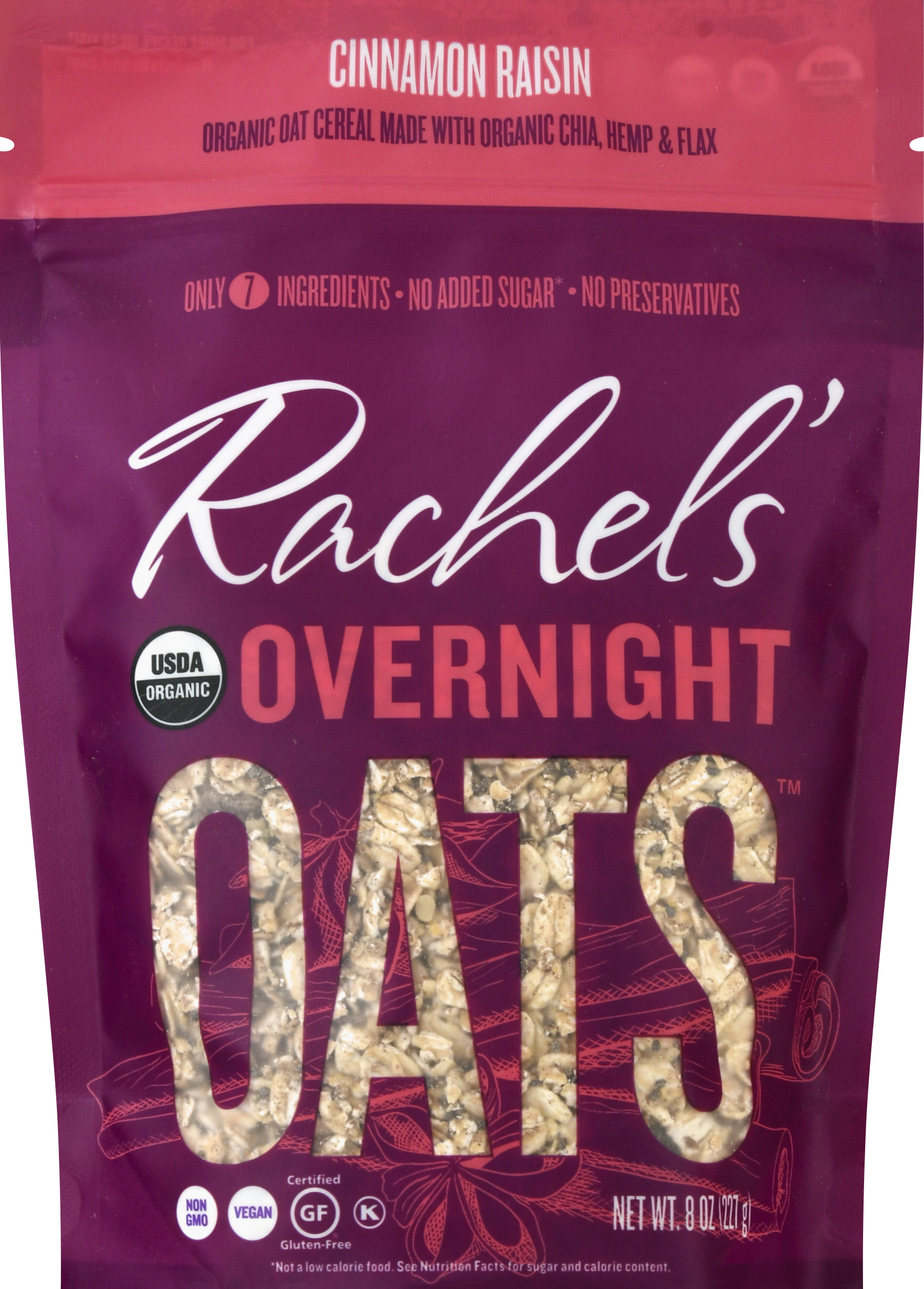 Overnight Oats, Organic, Cinnamon Raisin