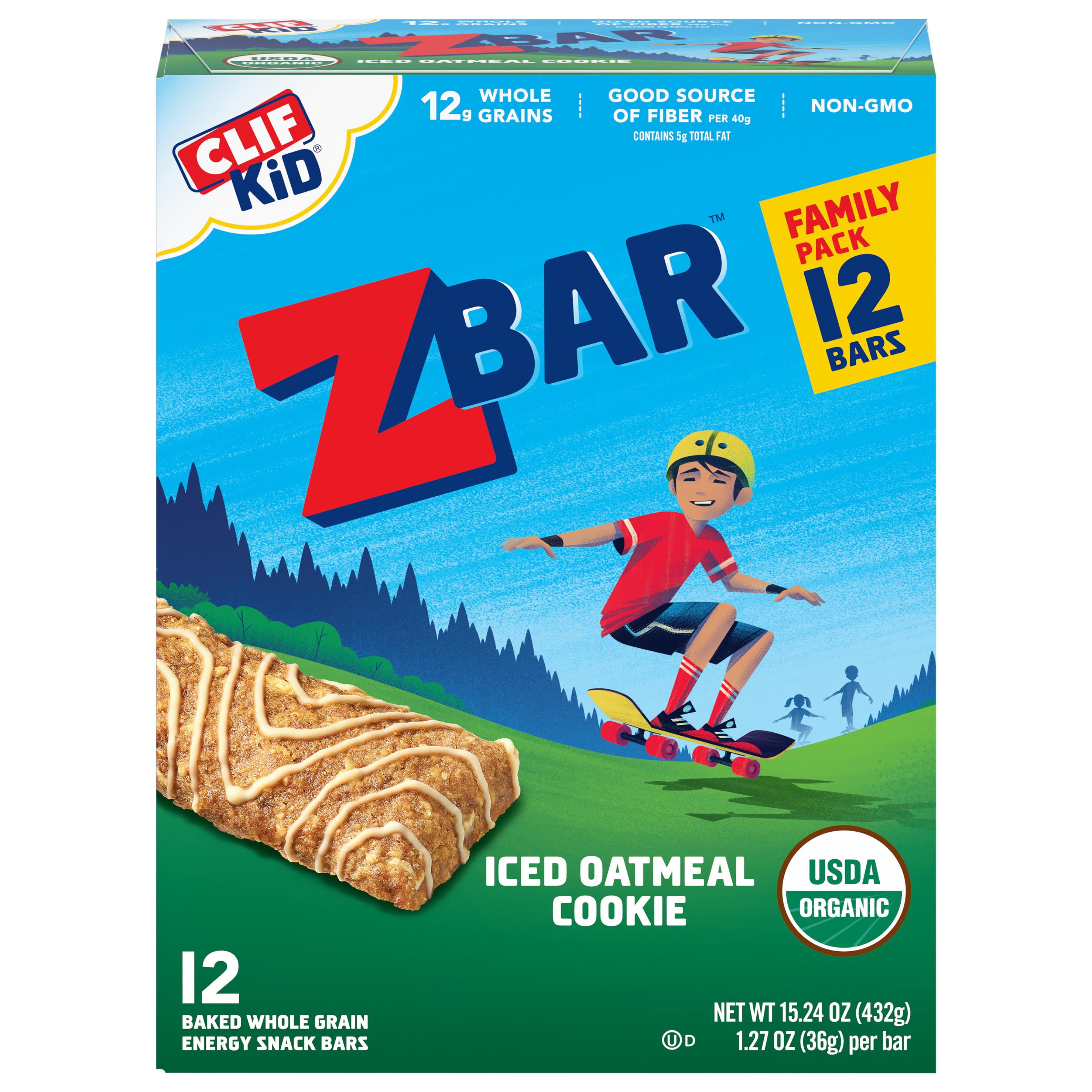 Energy Snack Bars, Iced Oatmeal Cookie, Family Pack
