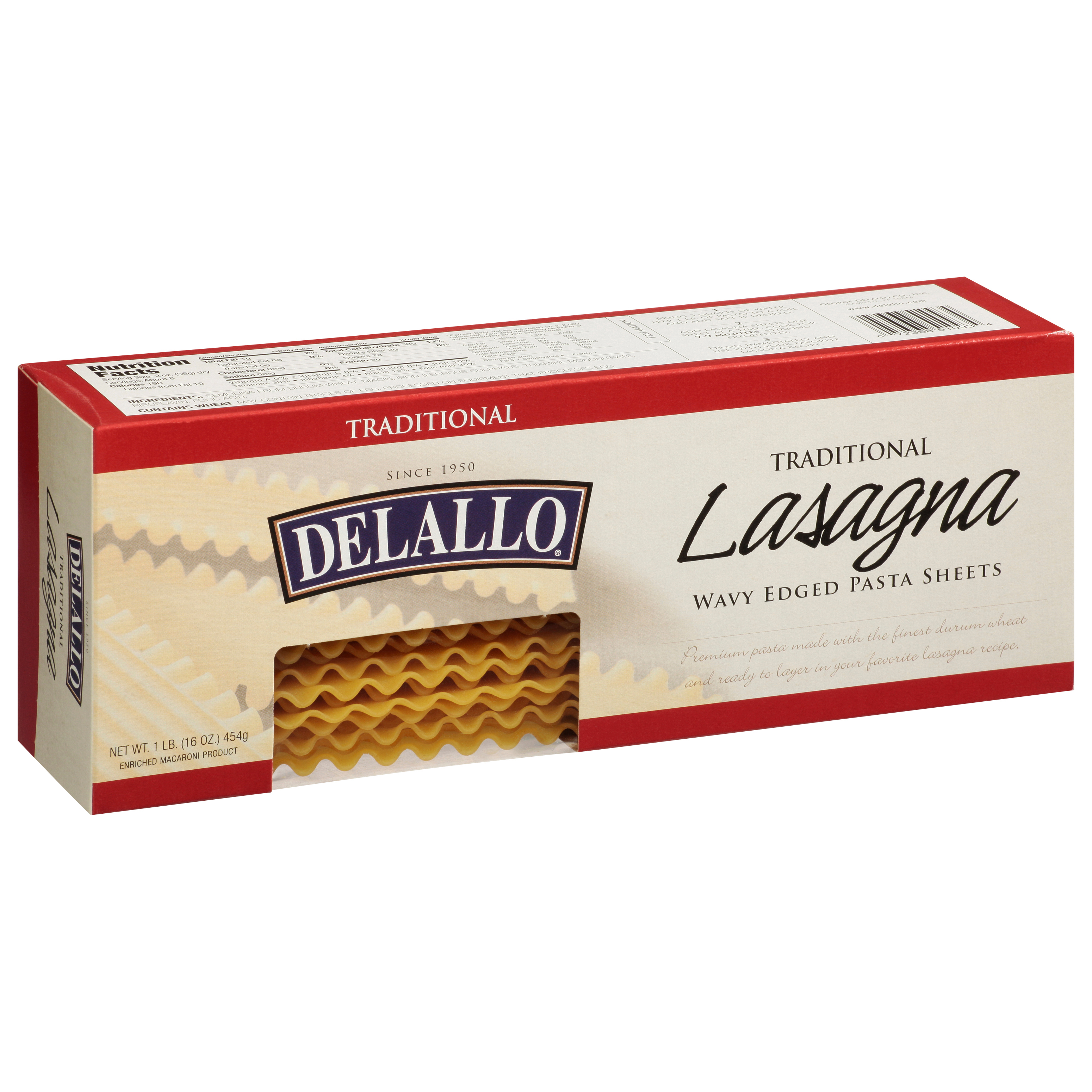 Delallo Traditional Lasagna 1 Lb