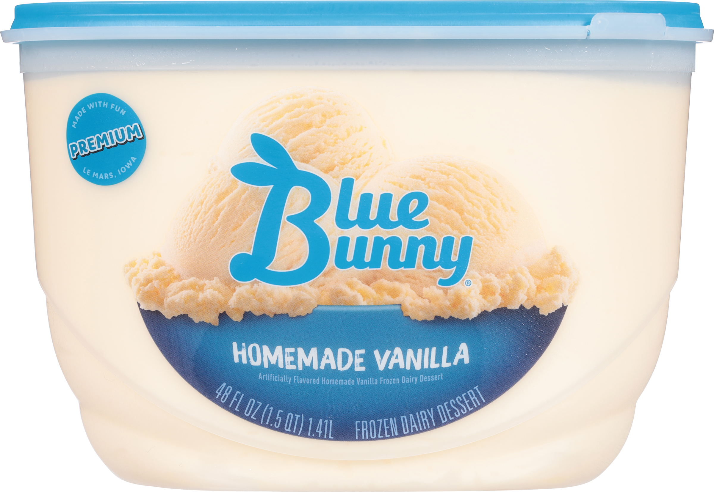 Blue Bell Homemade Vanilla Ice Cream 0.5 gal tub, Ice Cream