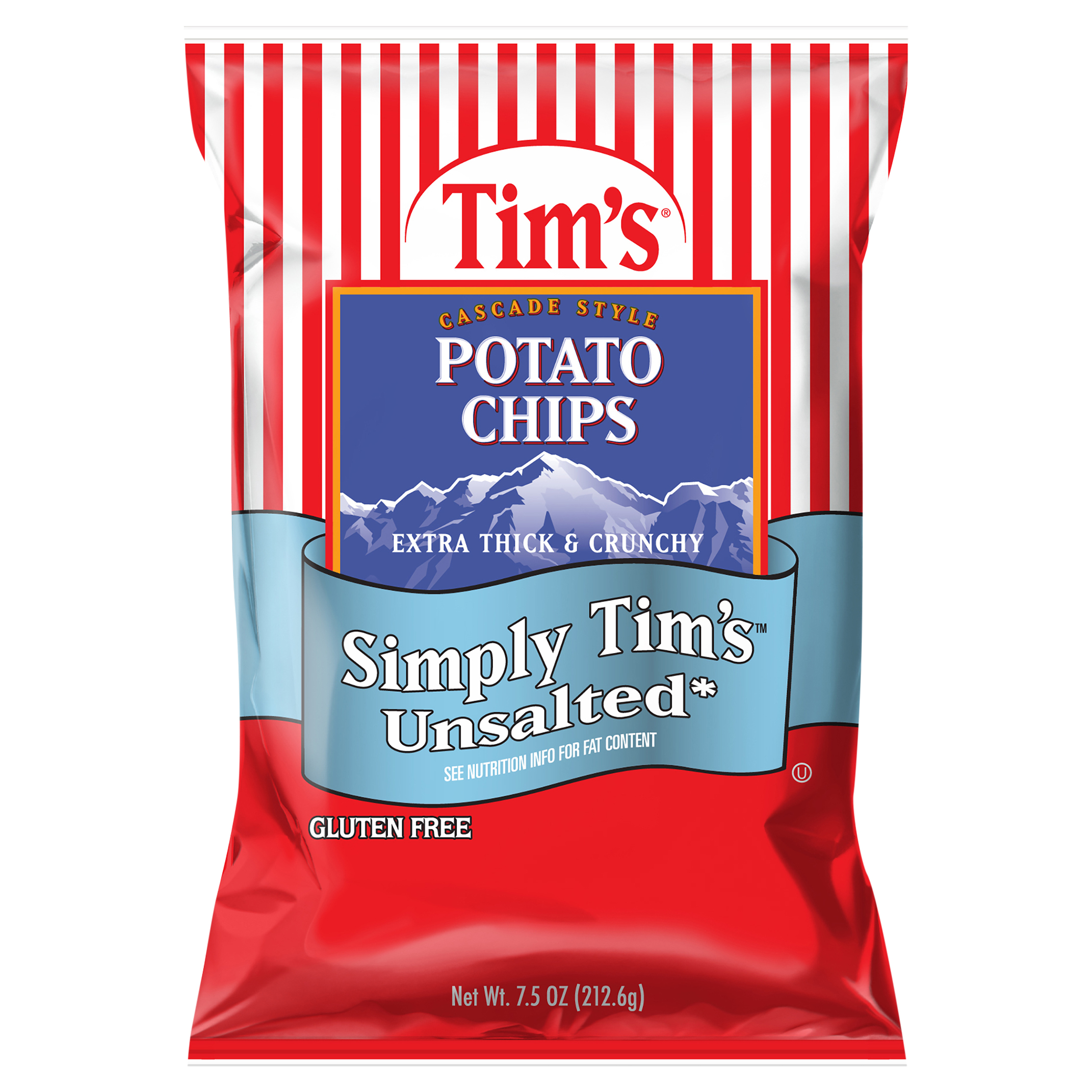 Potato Chips, Simply Tim's Unsalted, Cascade Style