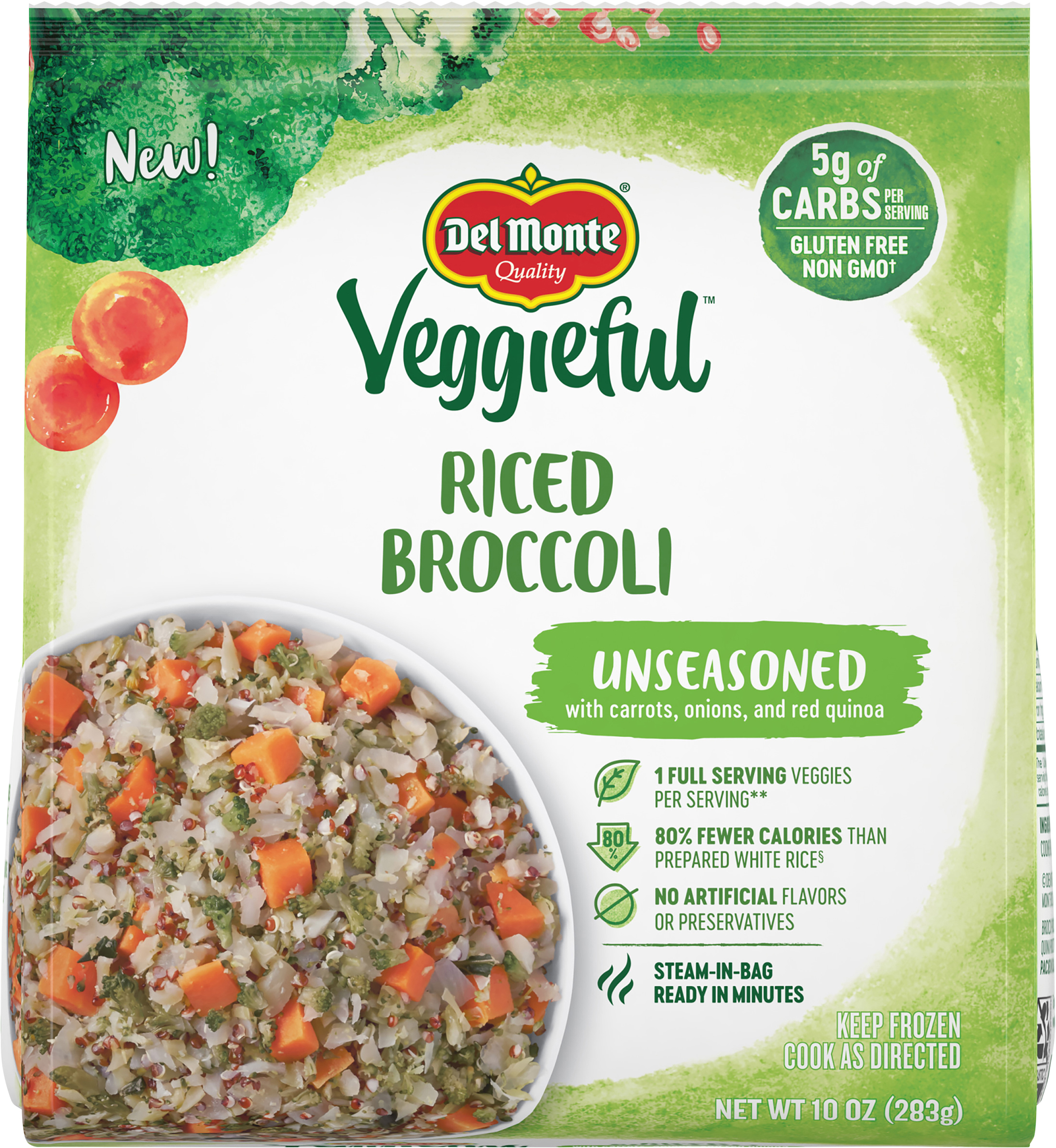 Riced Broccoli, Unseasoned
