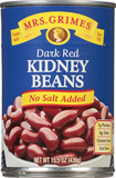 Kidney Beans, No Salt Added, Dark Red image