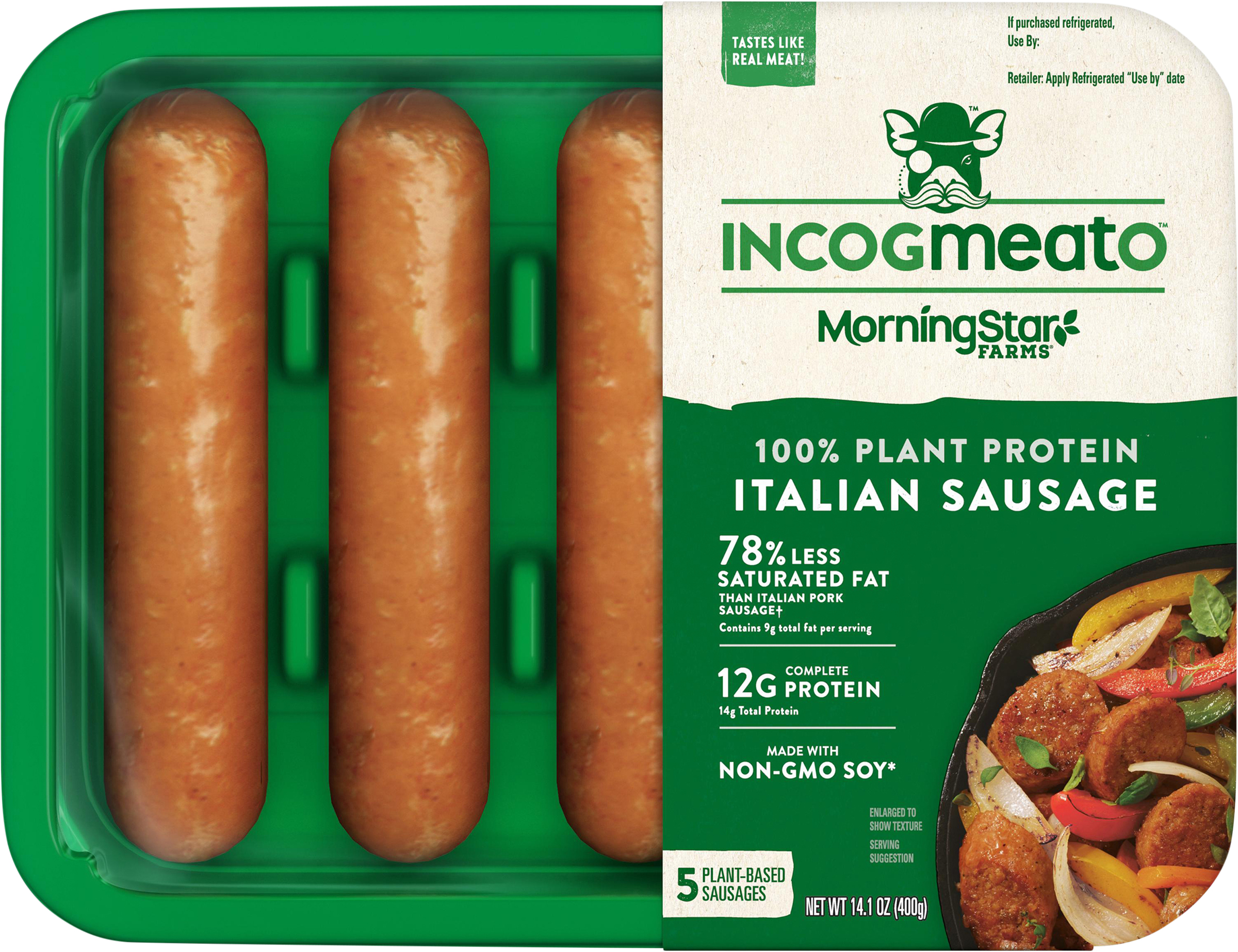 Italian Sausage, 100% Plant Protein