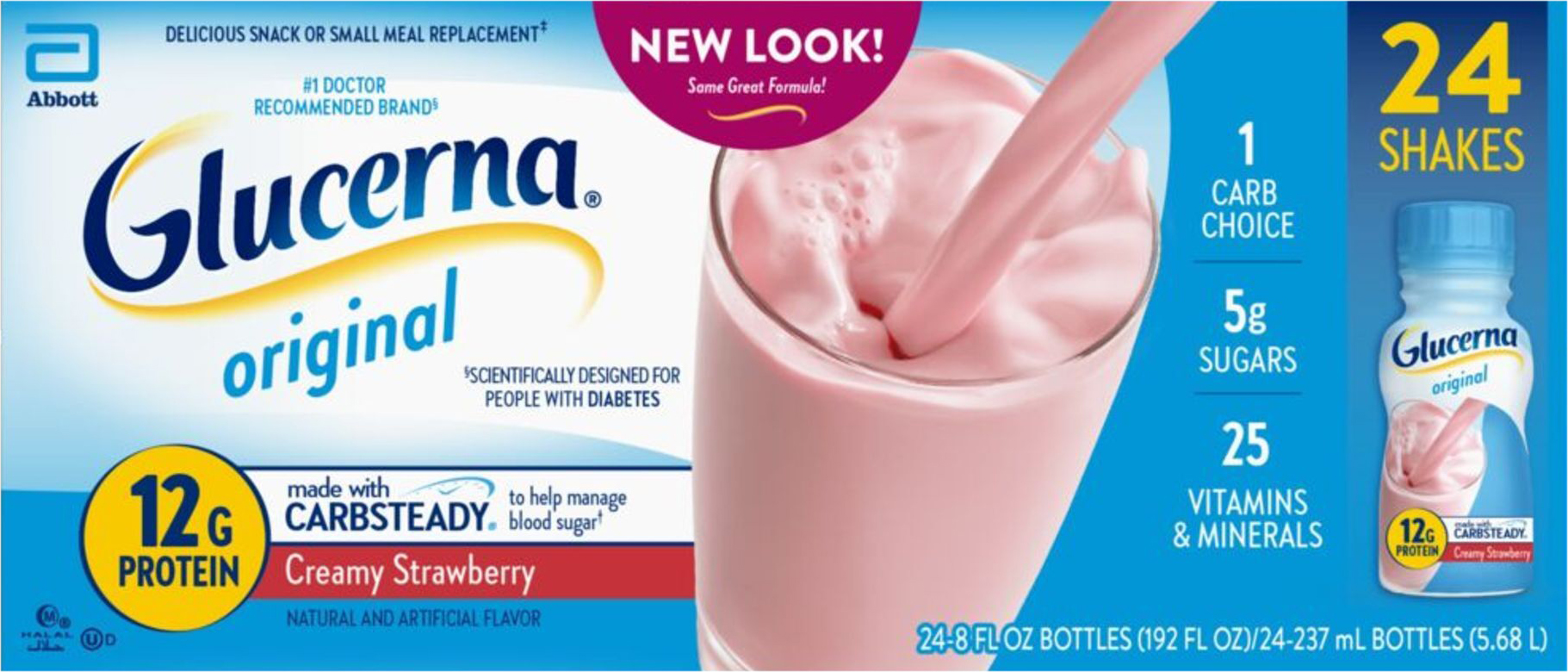 Shakes, Original, Creamy Strawberry
