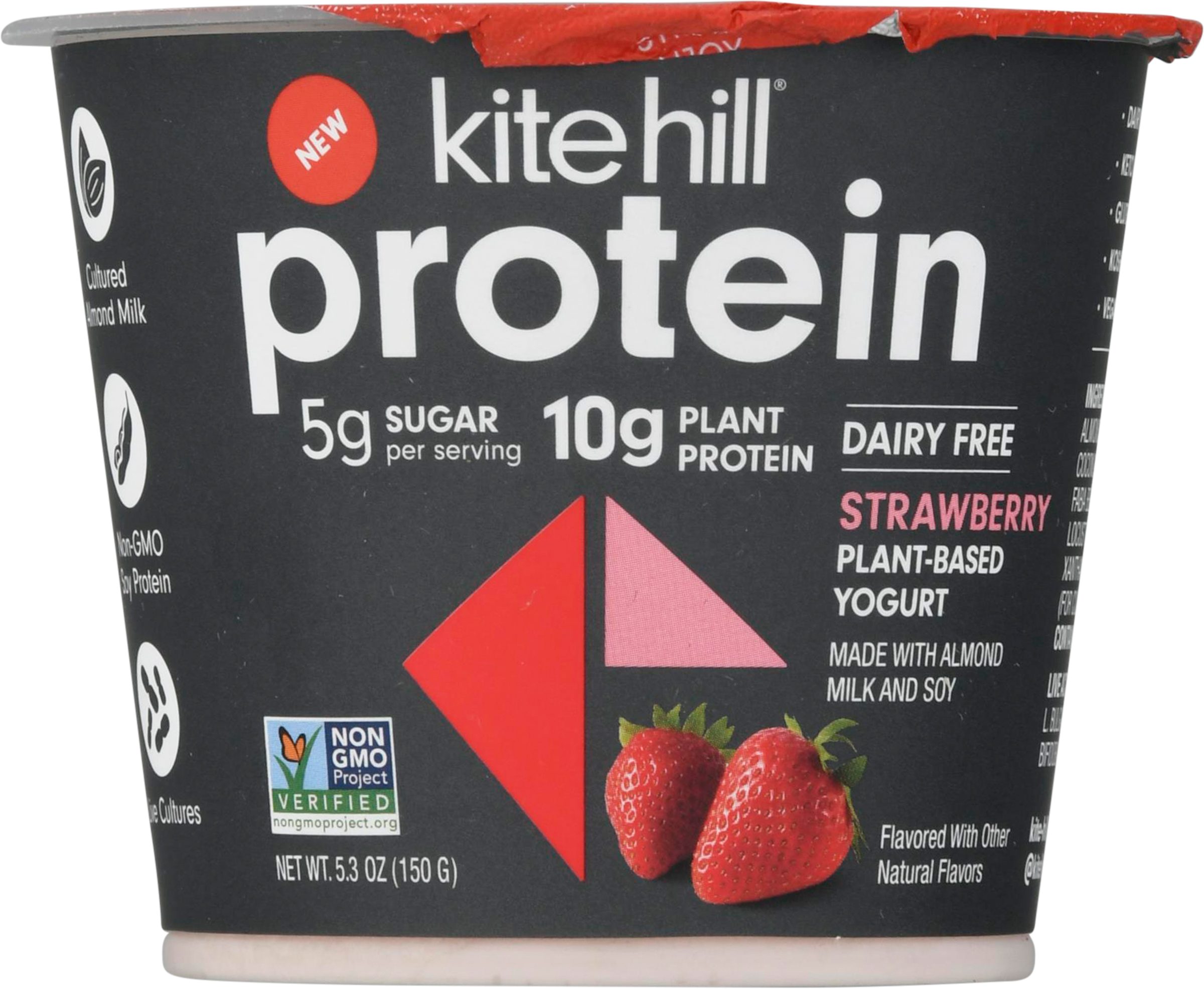 Yogurt, Dairy Free, Protein, Plant-Based, Strawberry