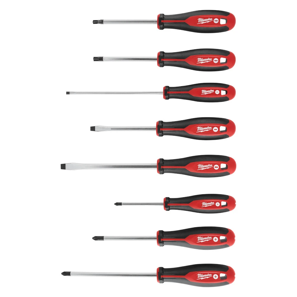 White Cap | Milwaukee 8 Pc Screwdriver Kit With Ecx