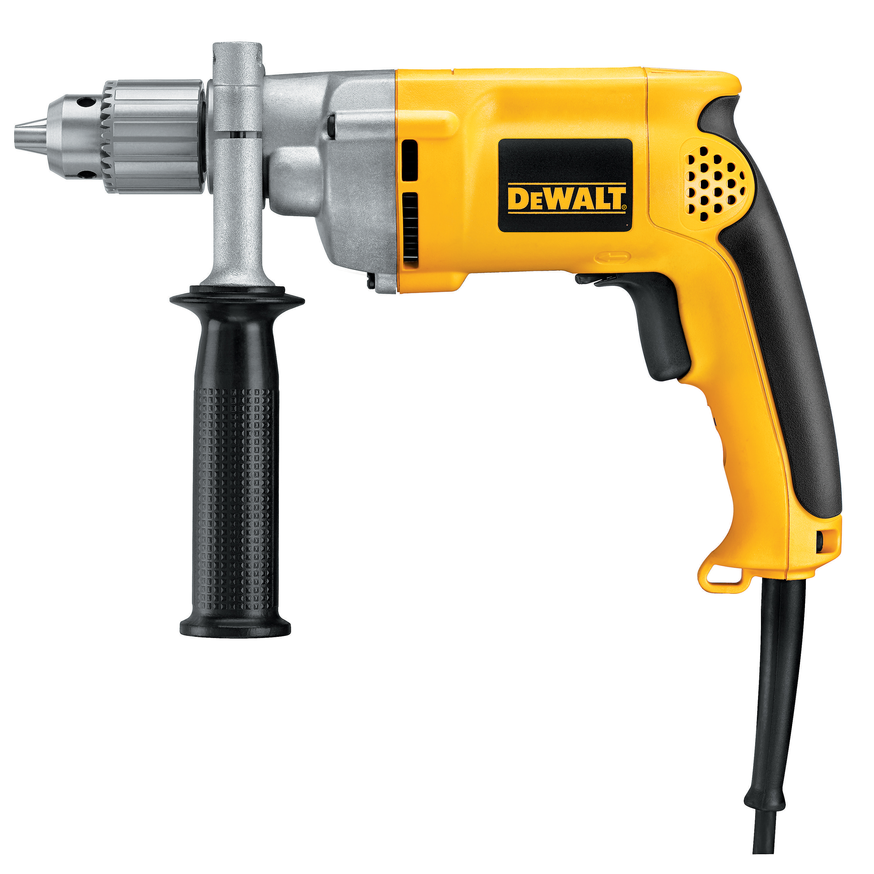 White Cap DEWALT 1 2 8.5A Pistol Grip Corded Drill