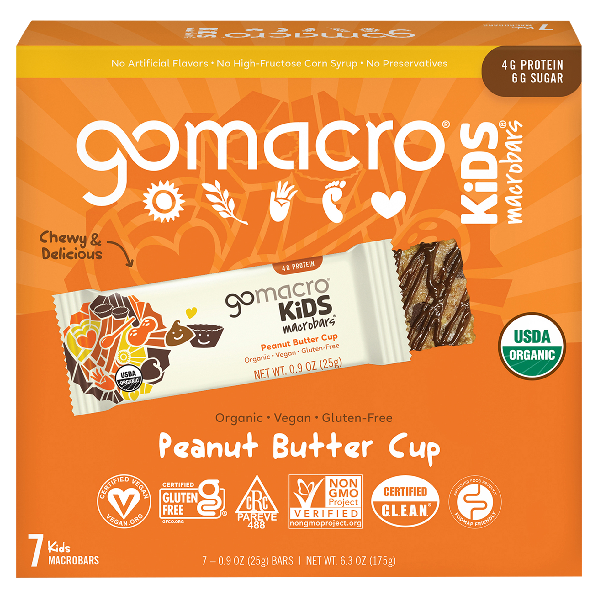 Peanut Butter Cup Kids Macrobars