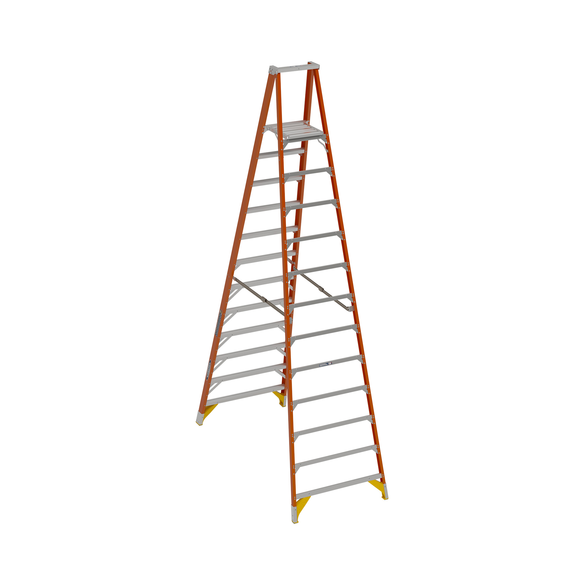 White Cap | WERNER P7412 12' 300 lb Fiberglass Platform Ladder