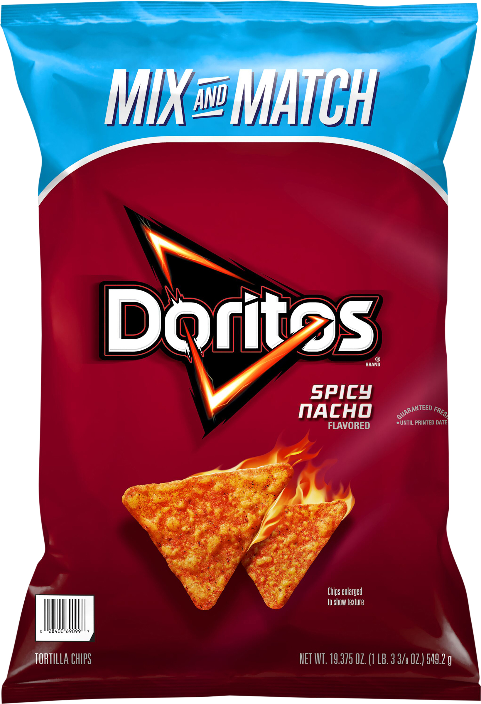 Tortilla Chips, Spicy Nacho Flavored
