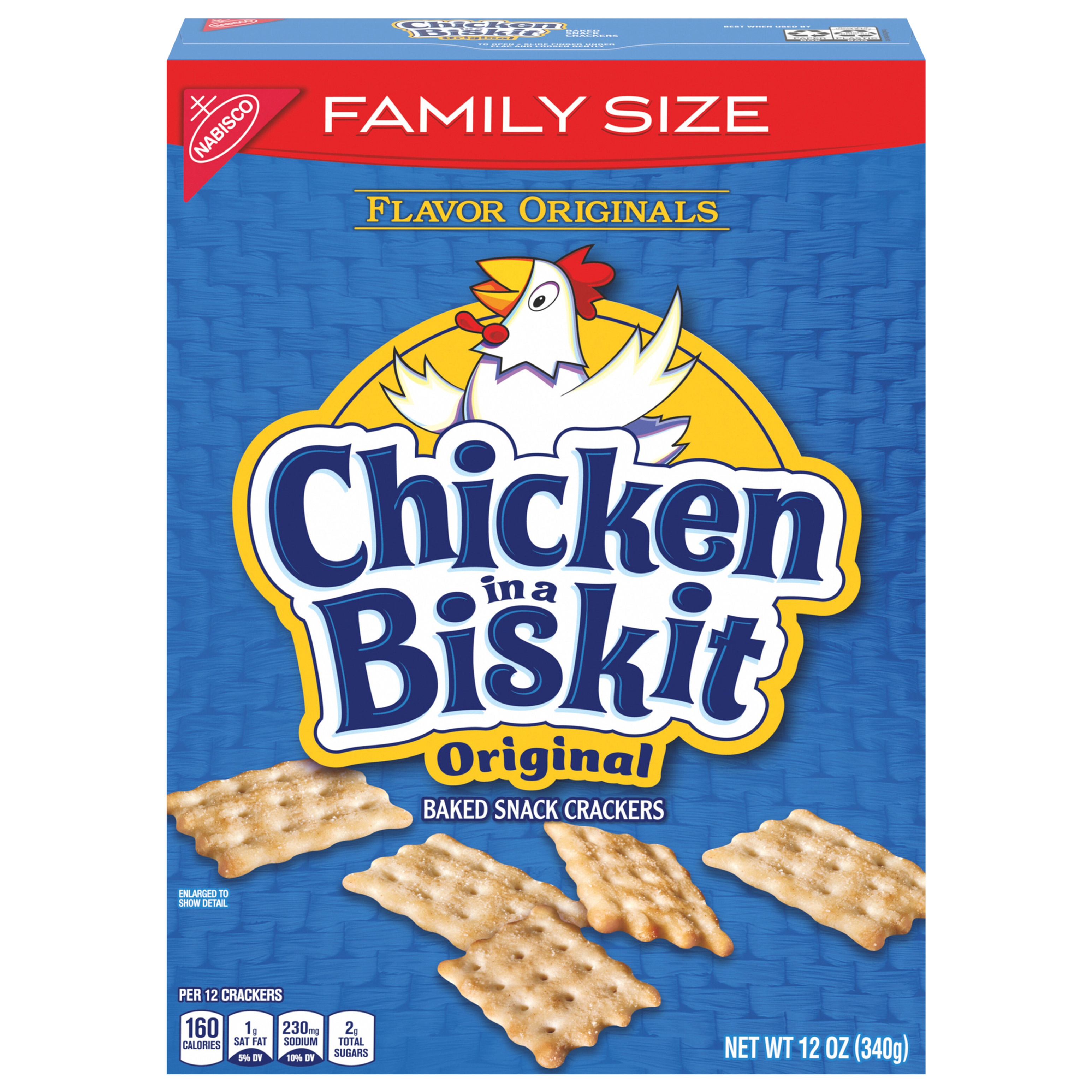 Baked Snack Crackers, Original, Family Size