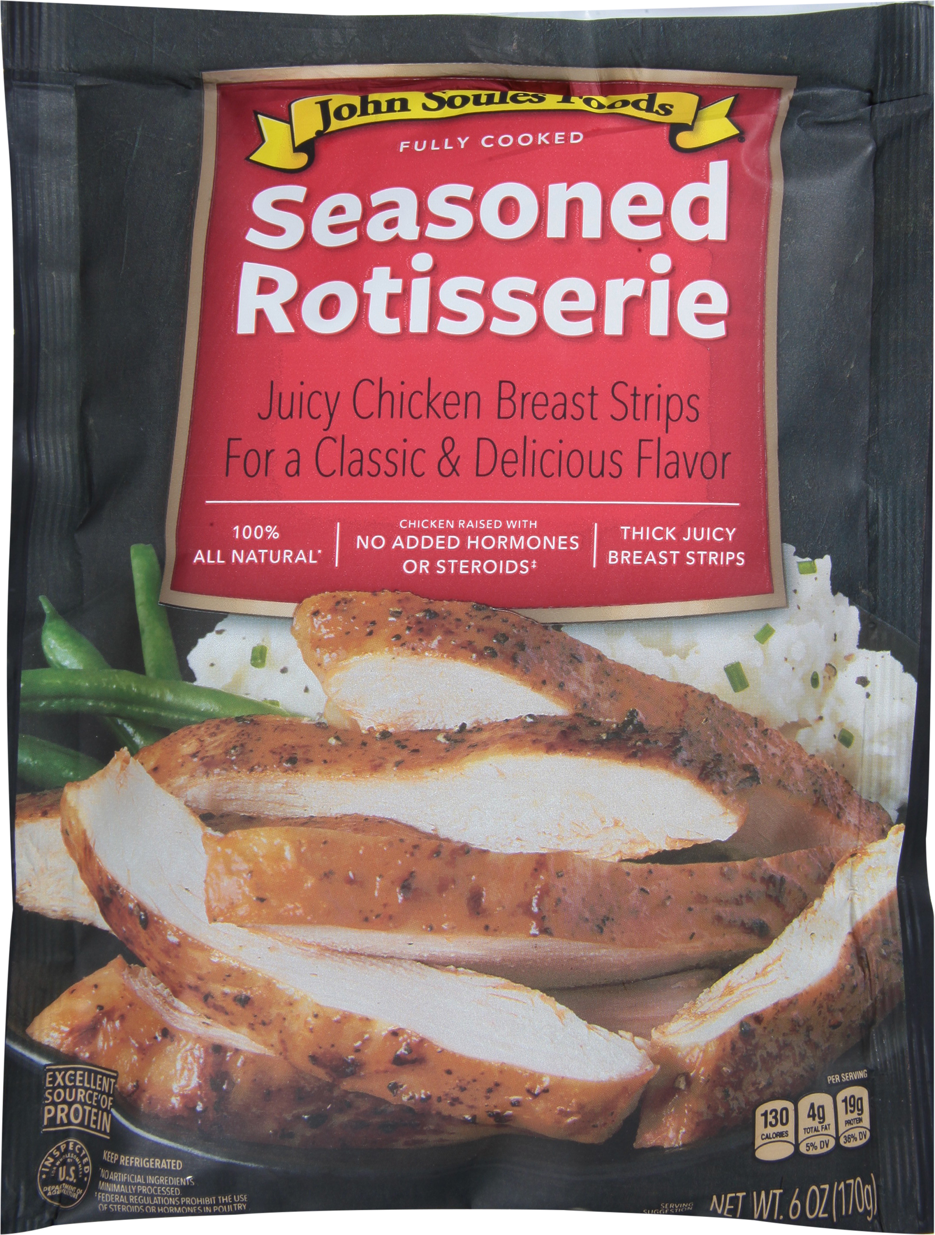 Chicken Breast Strips, Seasoned Rotisserie