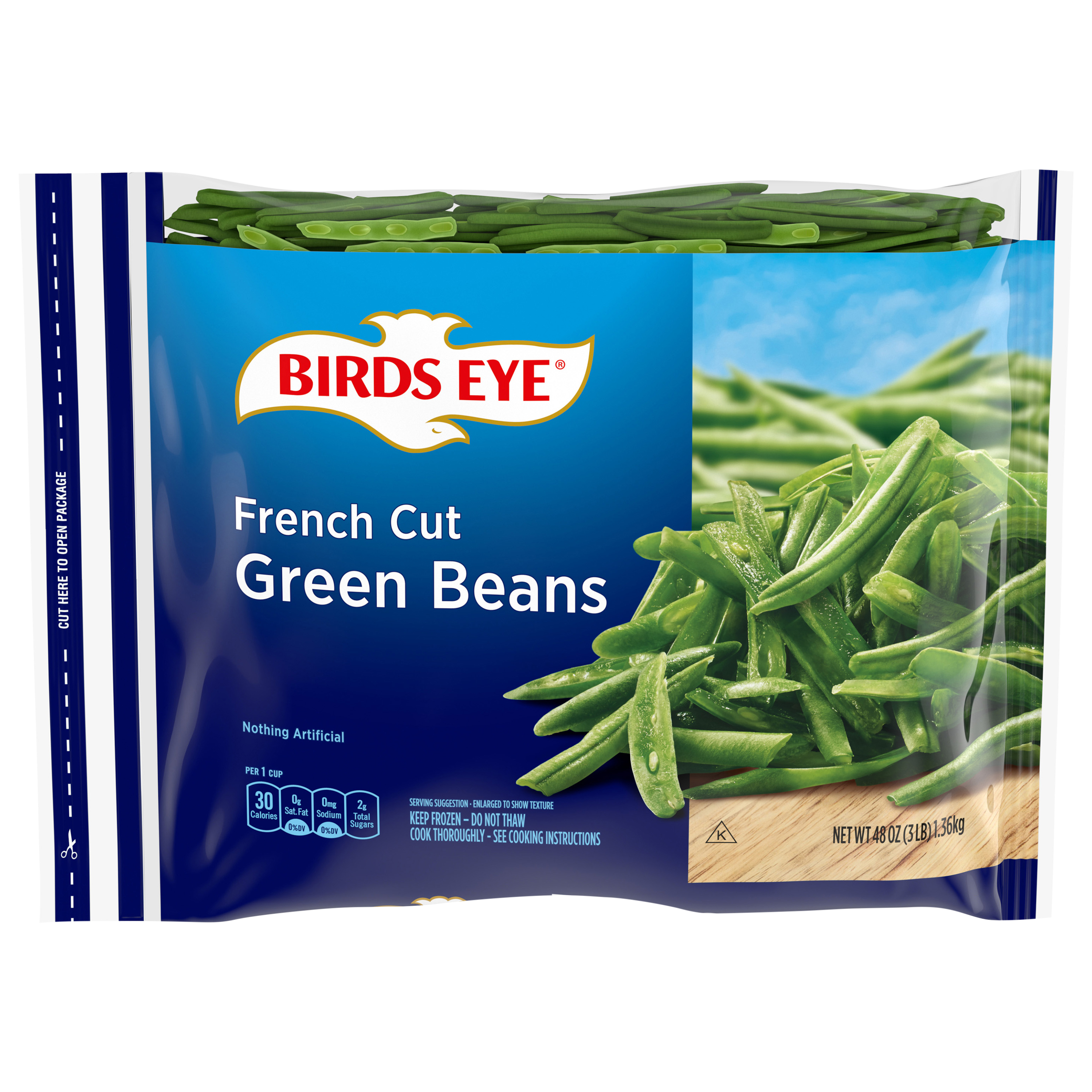 Birds Eye French Cut Green Beans, Frozen Vegetables, 48 Oz