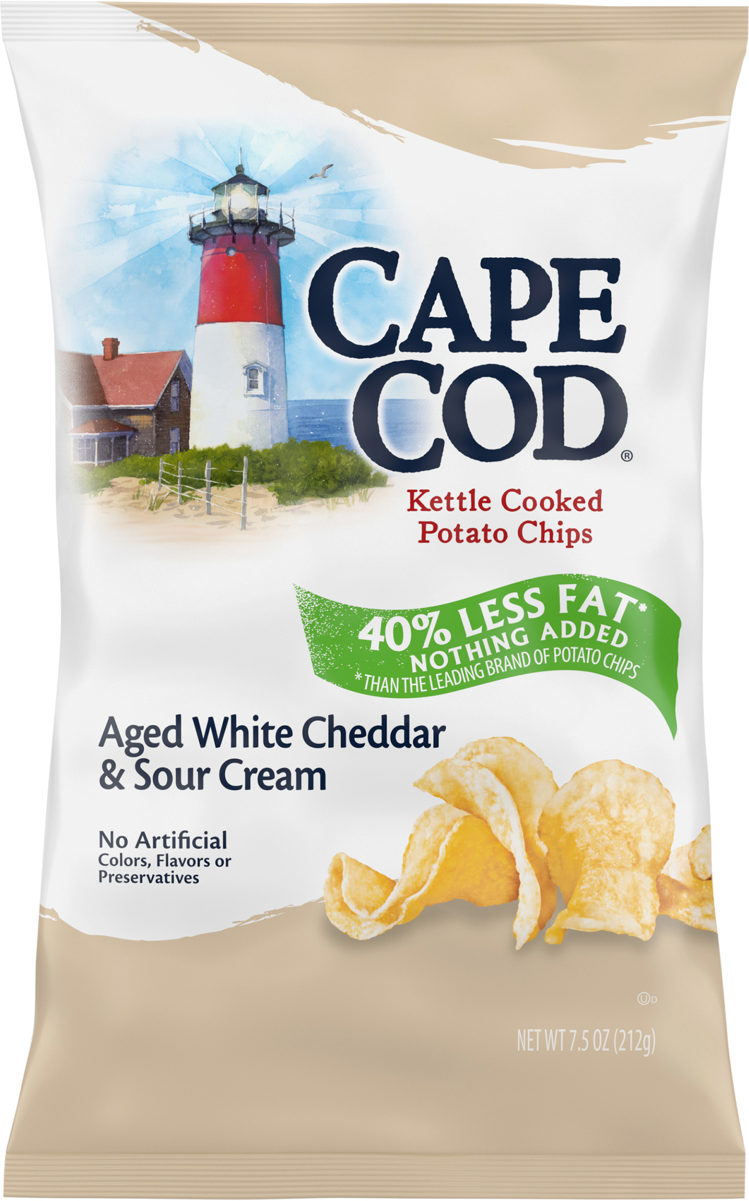 Potato Chips, Aged White Cheddar & Sour Cream, Kettle Cooked