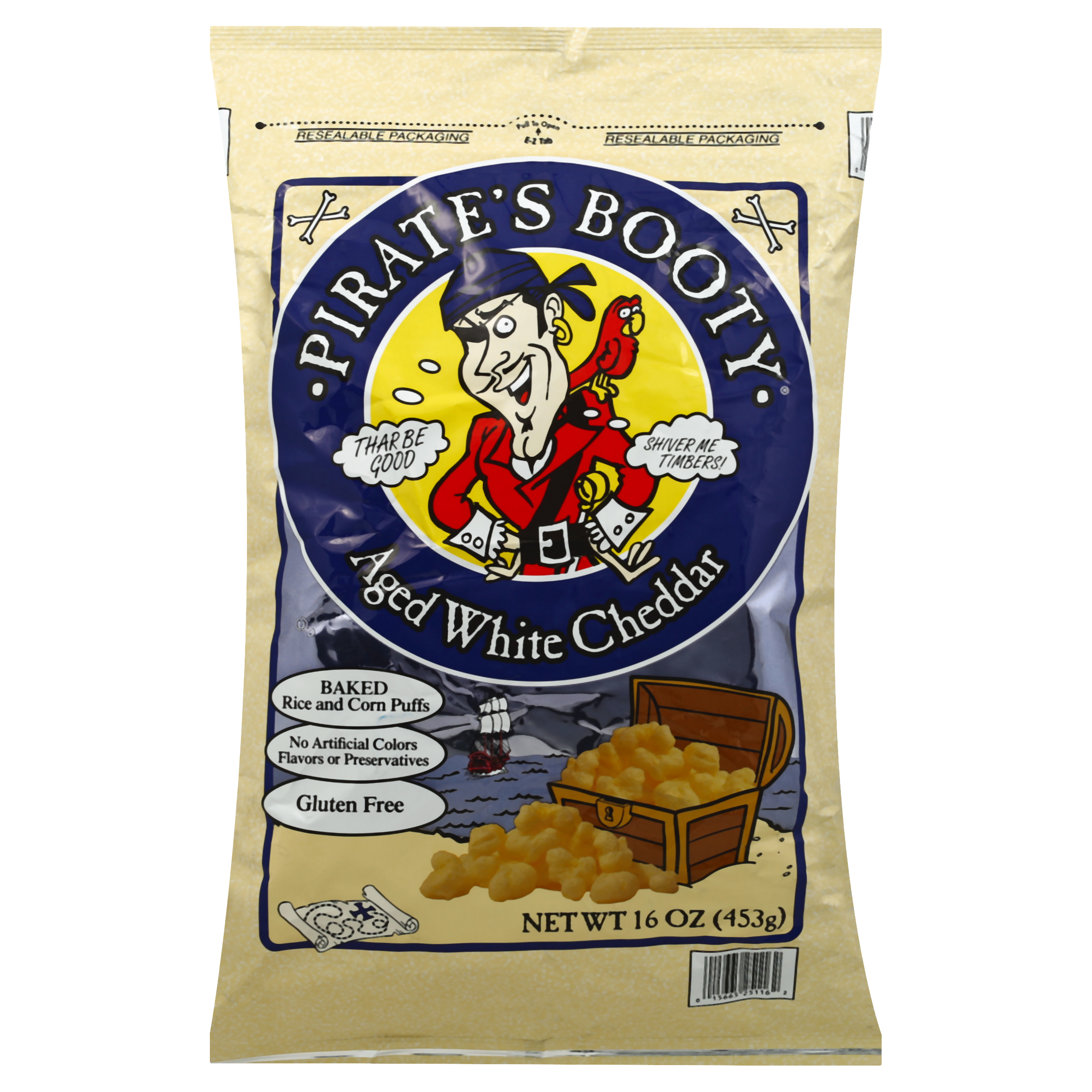 Pirate's Booty Rice And Corn Puffs 16 Oz
