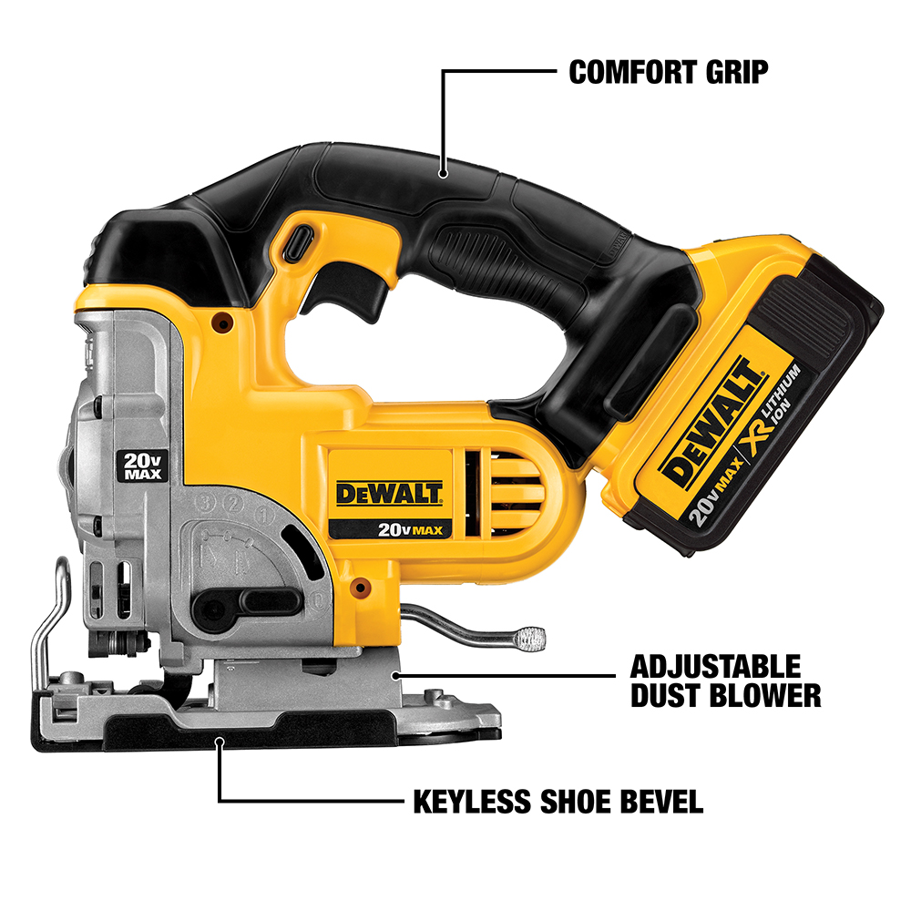 White Cap | DEWALT Perform & Protect 20V MAX Jig Saw (Tool Only)