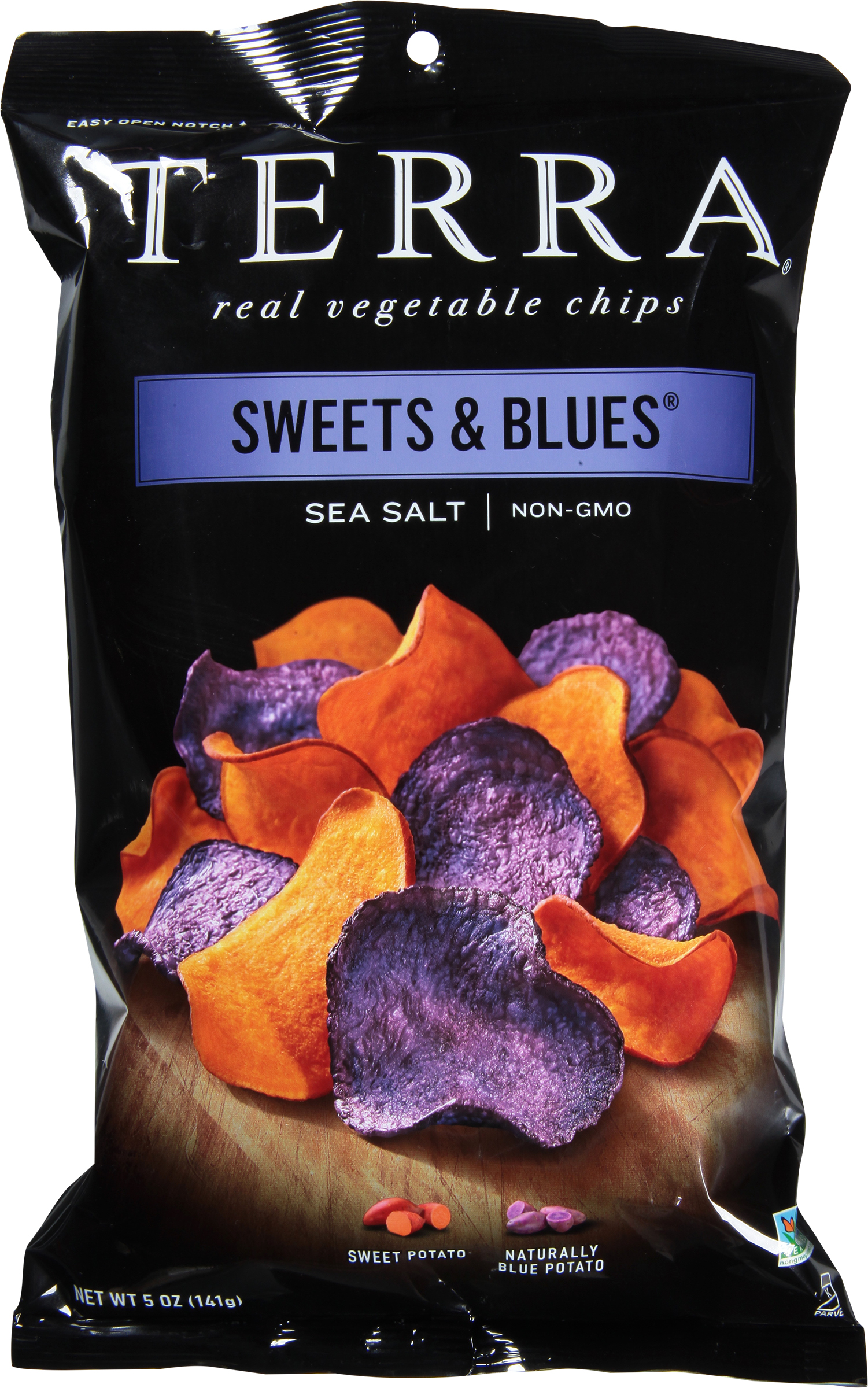Vegetable Chips, Real, Sweets & Blues, Sea Salt
