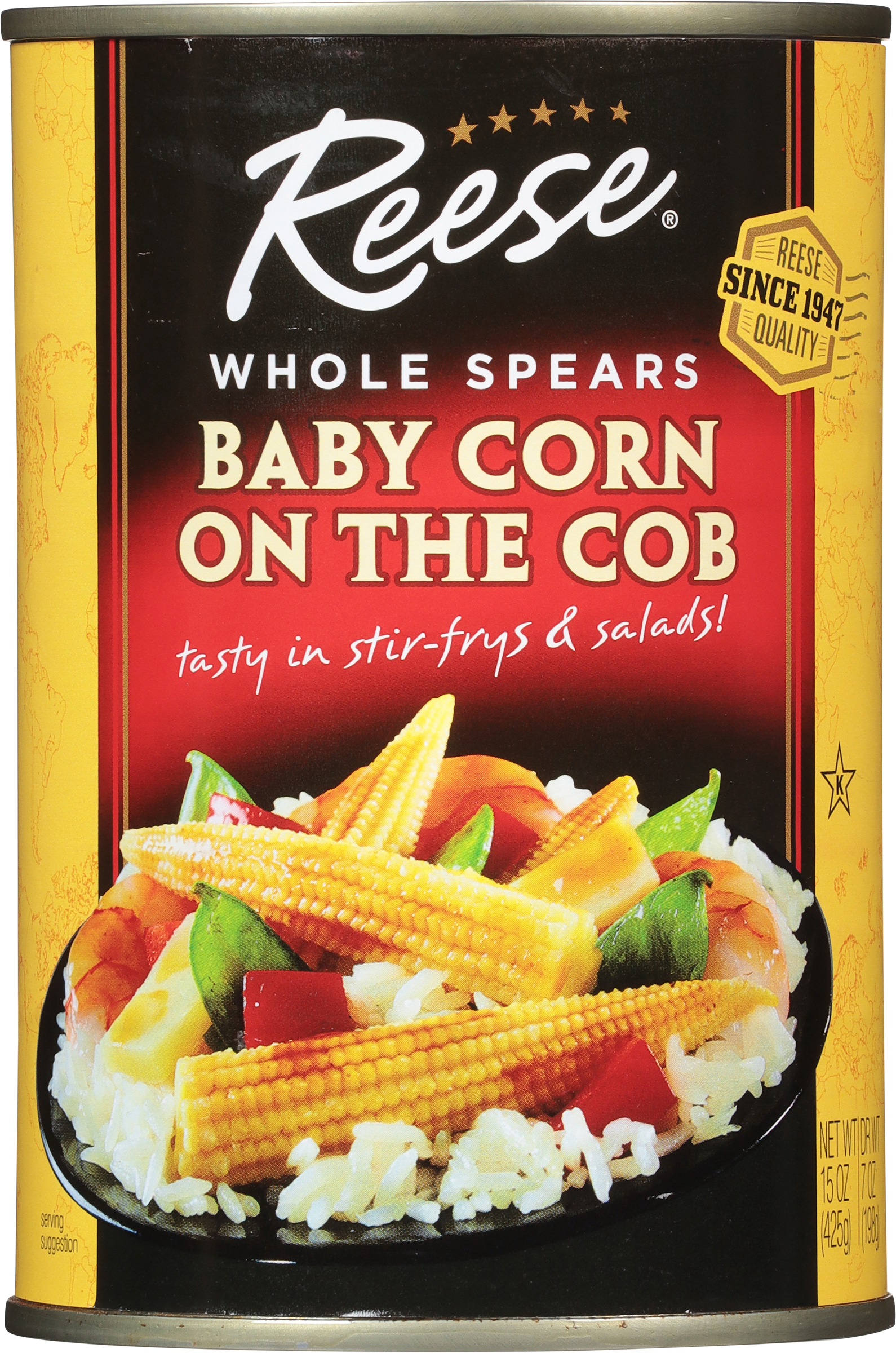 Baby Corn on the Cob, Whole Spears