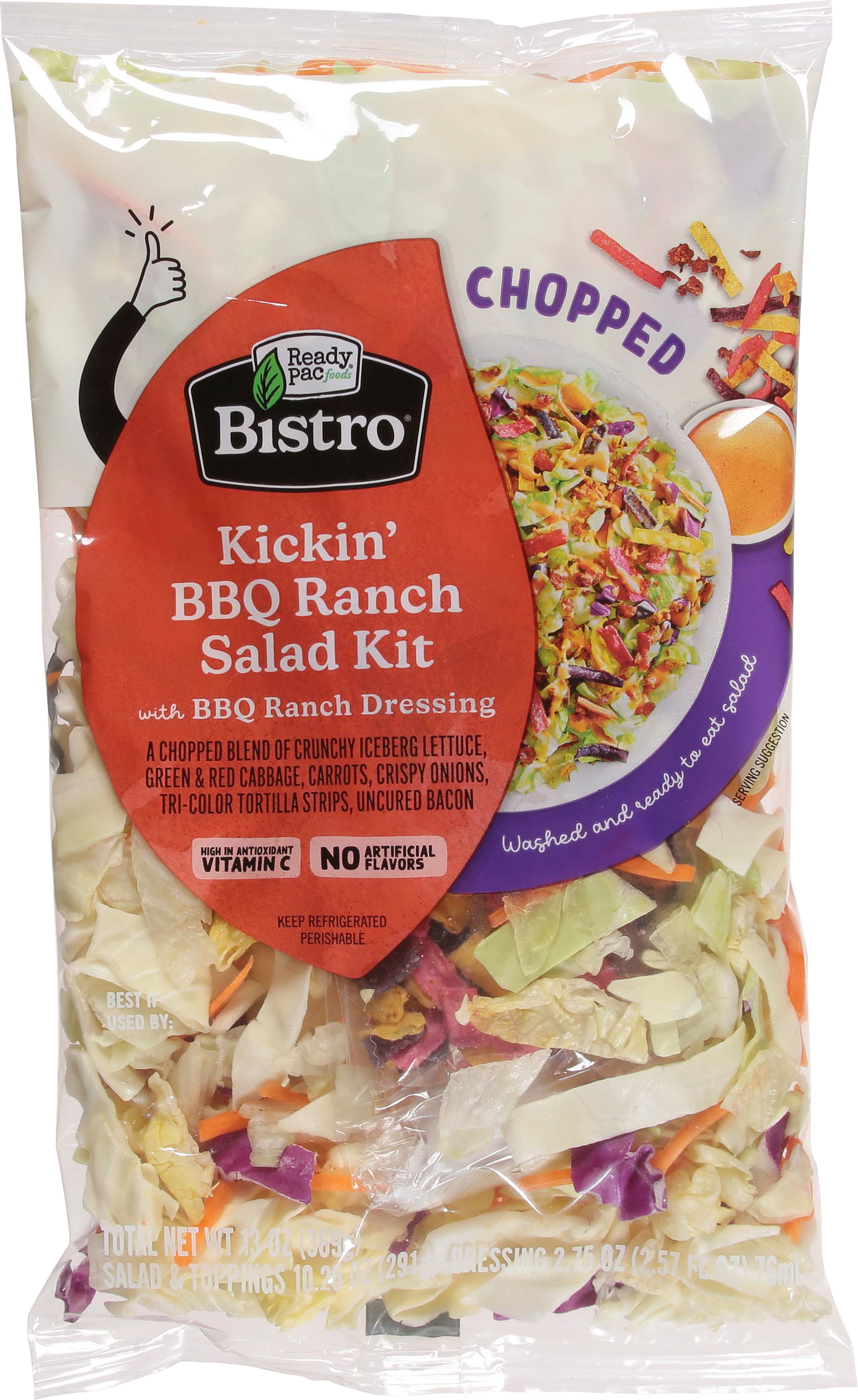 Salad Kit, Kickin' BBQ Ranch, Chopped