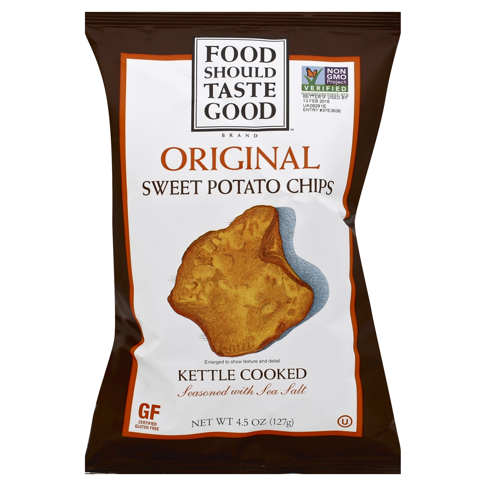 Food Should Taste Good Sweet Potato Chips 4.5 Oz image
